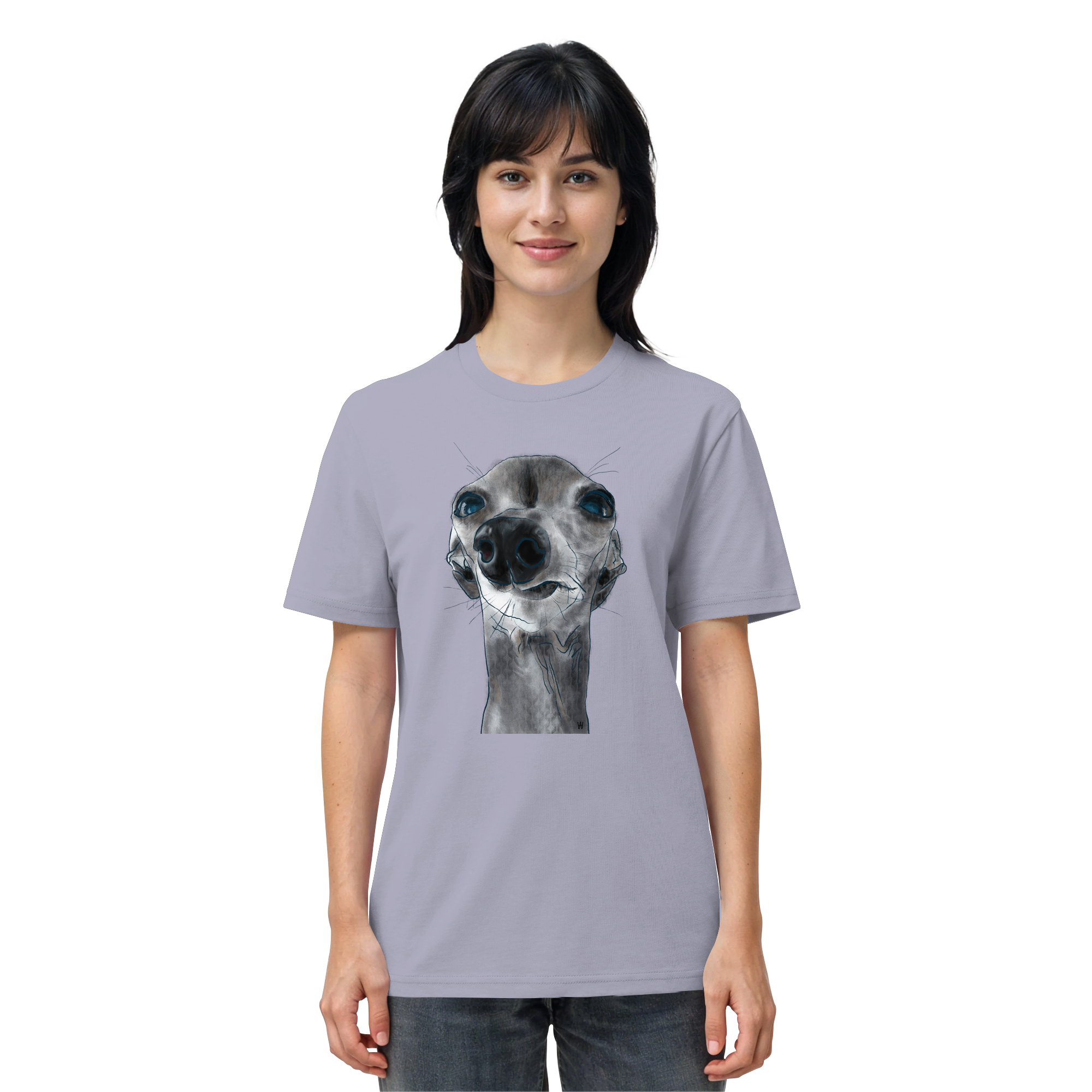 Italienisches Windspiel #6 ... Organic Unisex T-Shirt ... Charakterköpfe
