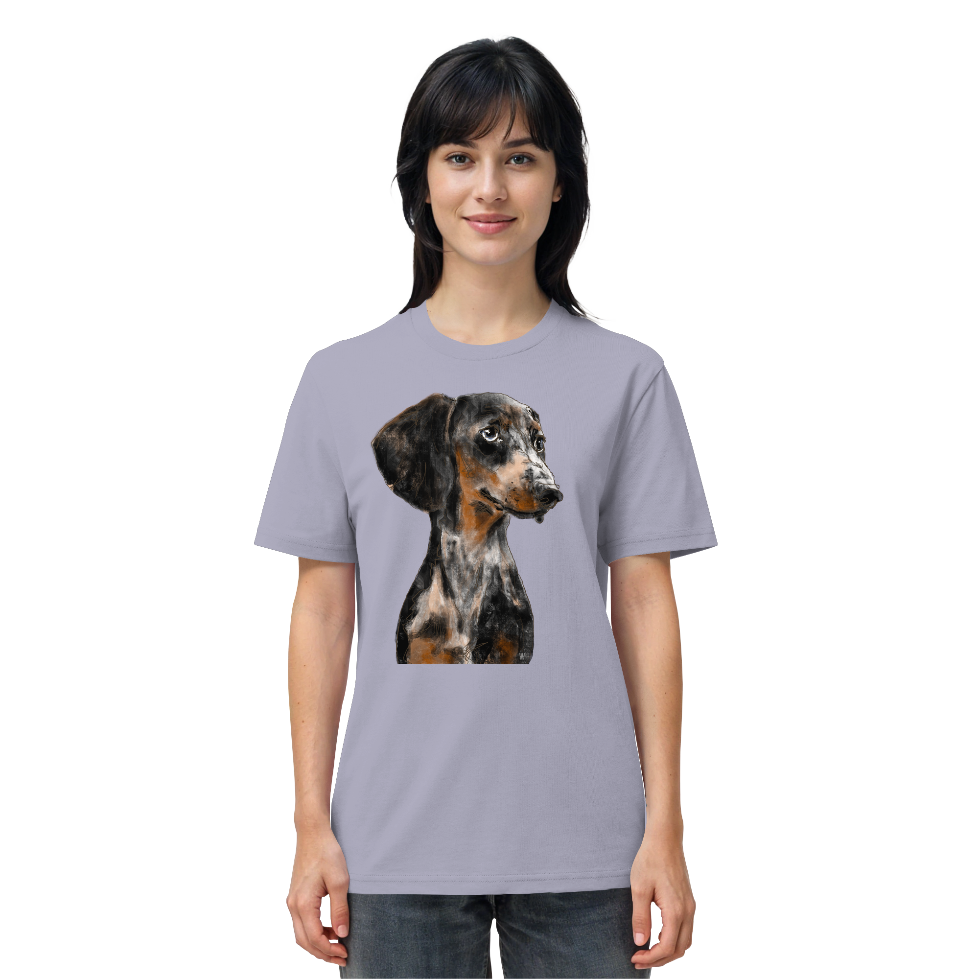 Dackel #2 ... Organic Unisex Shirt ... Charakterköpfe