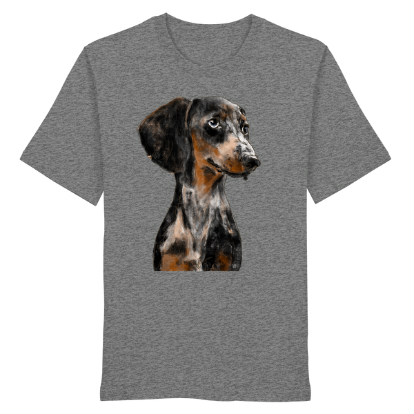 Dackel #2 ... Organic Unisex Shirt ... Charakterköpfe