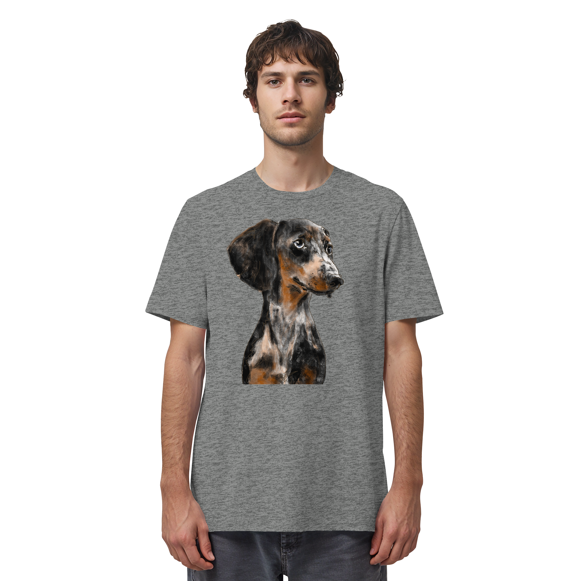 Dackel #2 ... Organic Unisex Shirt ... Charakterköpfe