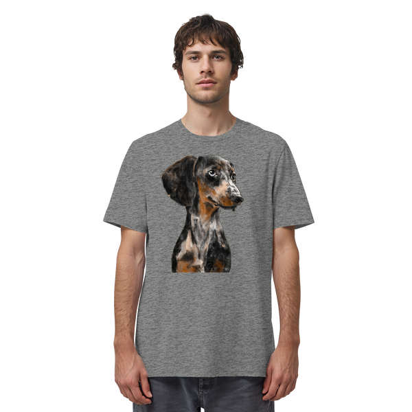Dackel #2 ... Organic Unisex Shirt ... Charakterköpfe