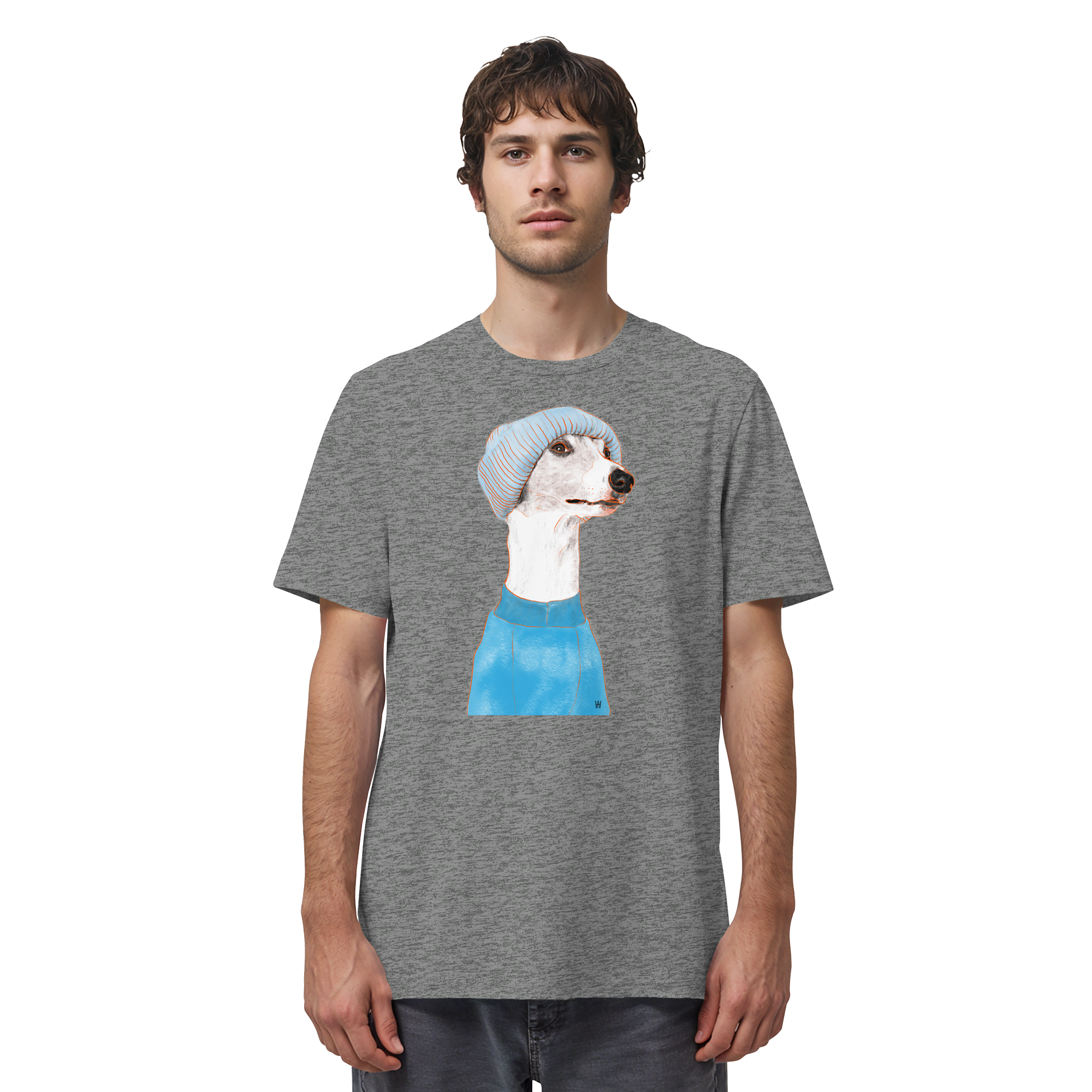 Whippet #3 ... Organic Unisex T-Shirt ... Charakterköpfe