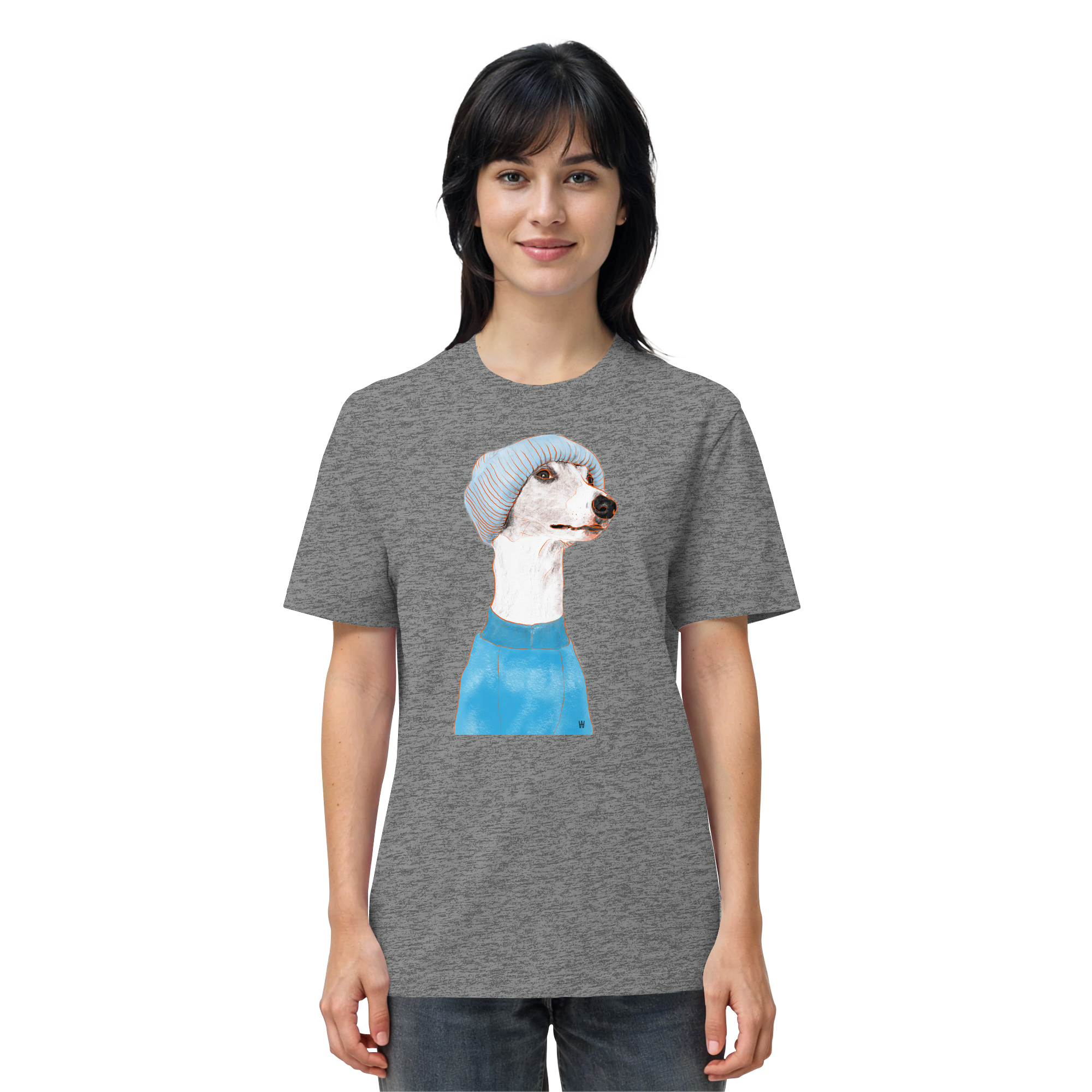 Whippet #3 ... Organic Unisex T-Shirt ... Charakterköpfe