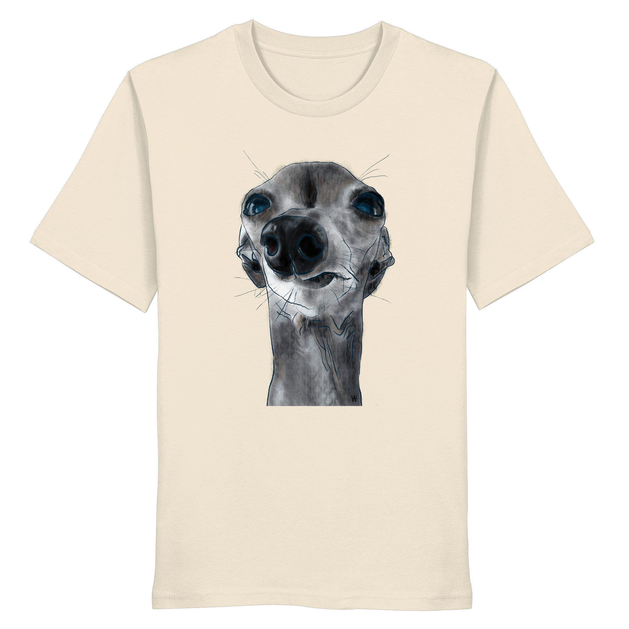 Italienisches Windspiel #6 ... Organic Unisex T-Shirt ... Charakterköpfe