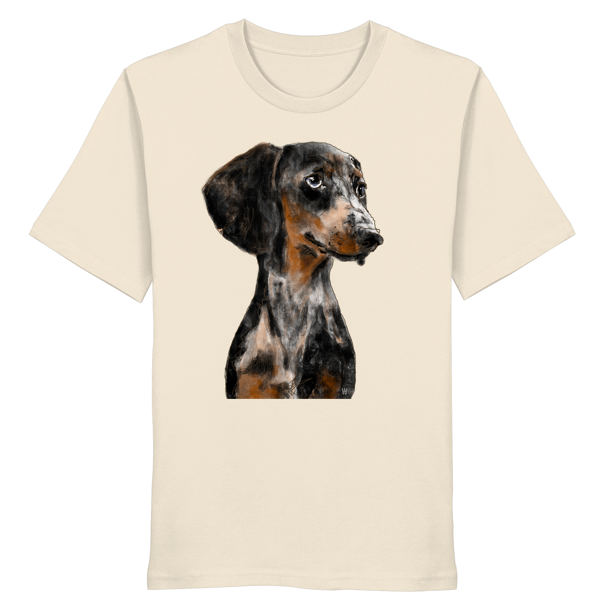 Dackel #2 ... Organic Unisex Shirt ... Charakterköpfe