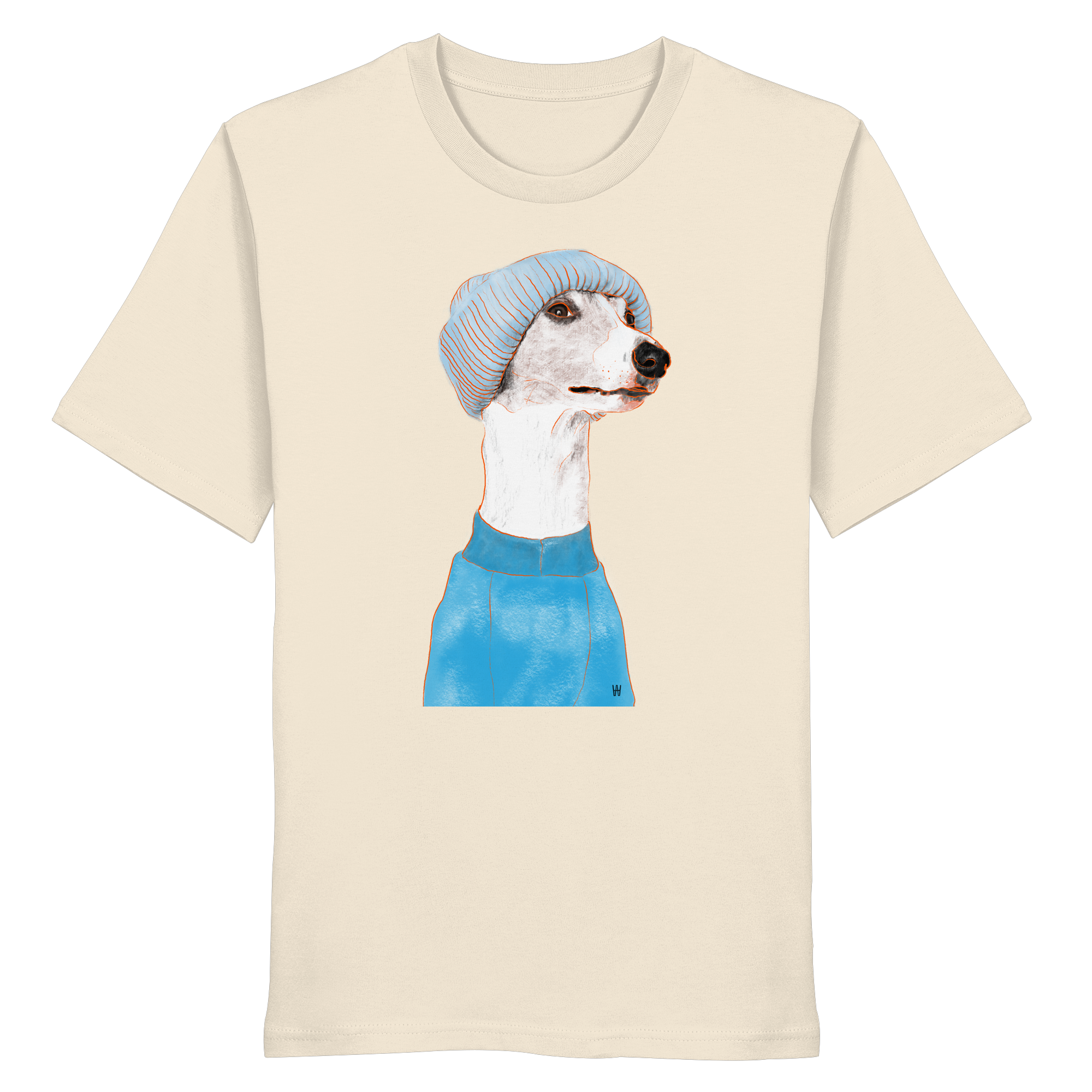 Whippet #3 ... Organic Unisex T-Shirt ... Charakterköpfe