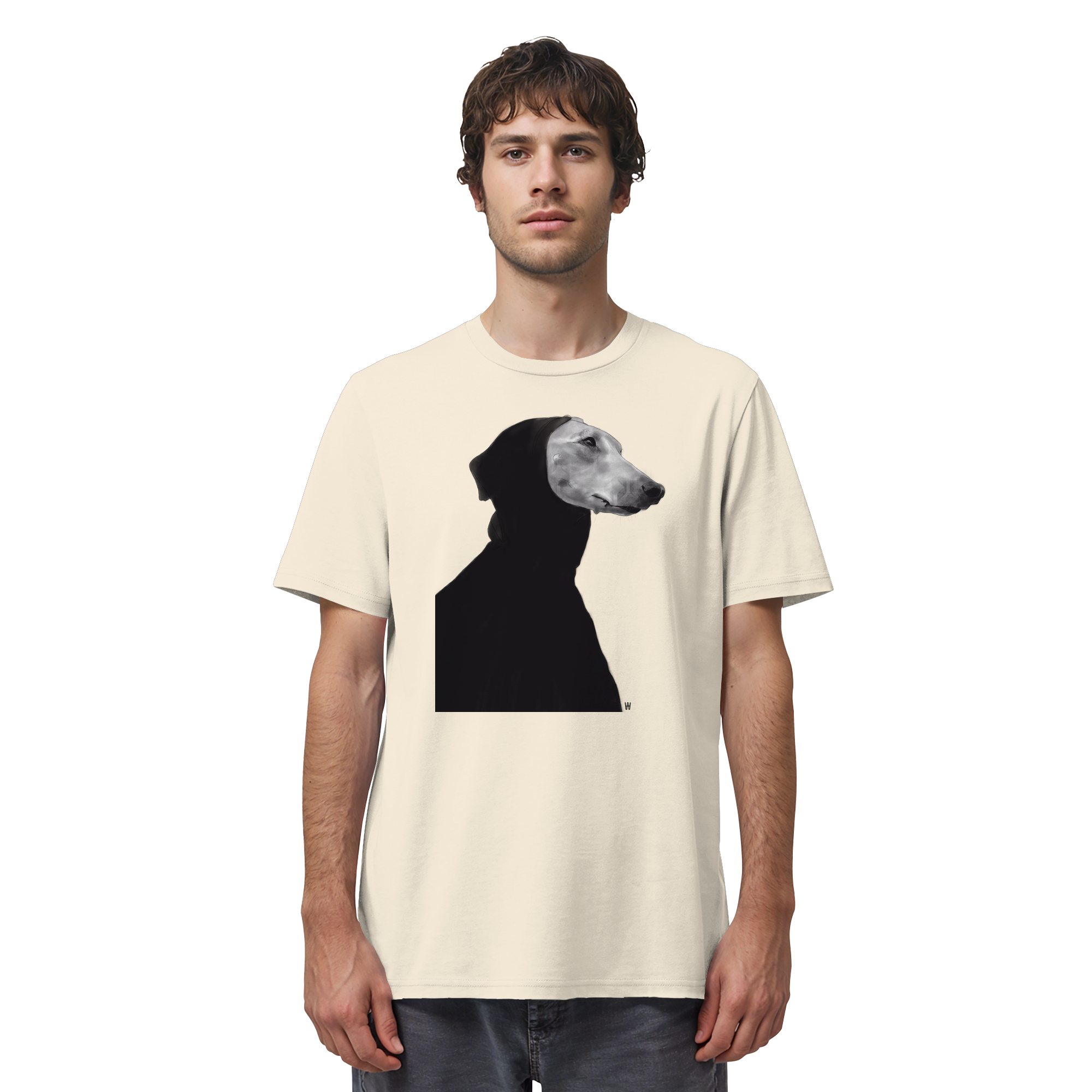 Whippet #12 ... Organic Unisex Shirt ... Charakterköpfe