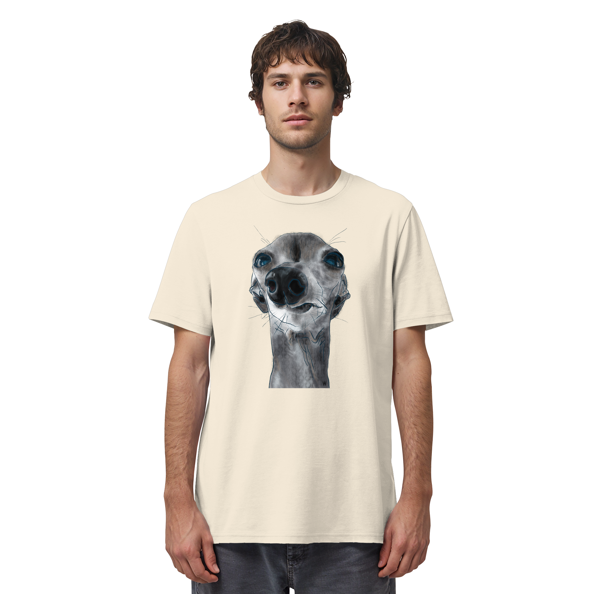 Italienisches Windspiel #6 ... Organic Unisex T-Shirt ... Charakterköpfe