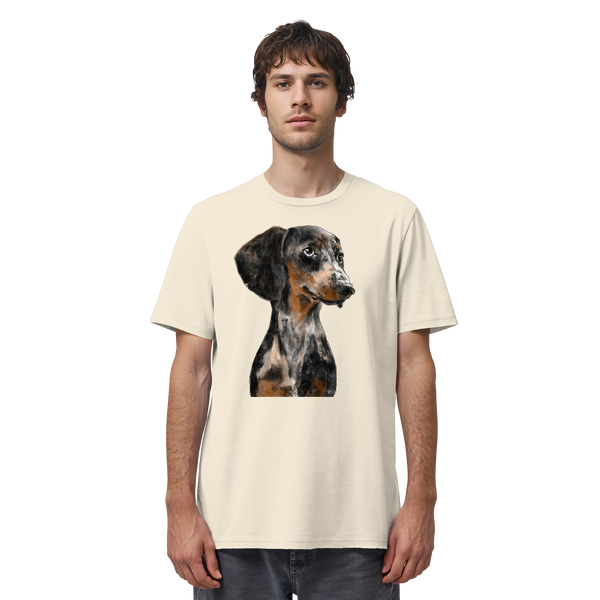 Dackel #2 ... Organic Unisex Shirt ... Charakterköpfe