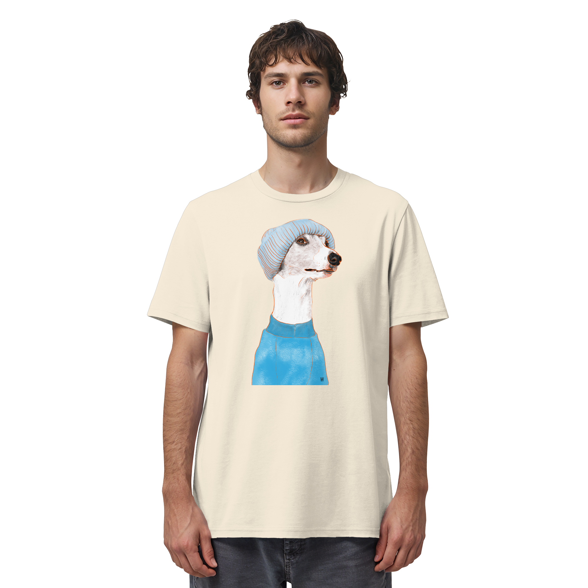 Whippet #3 ... Organic Unisex T-Shirt ... Charakterköpfe