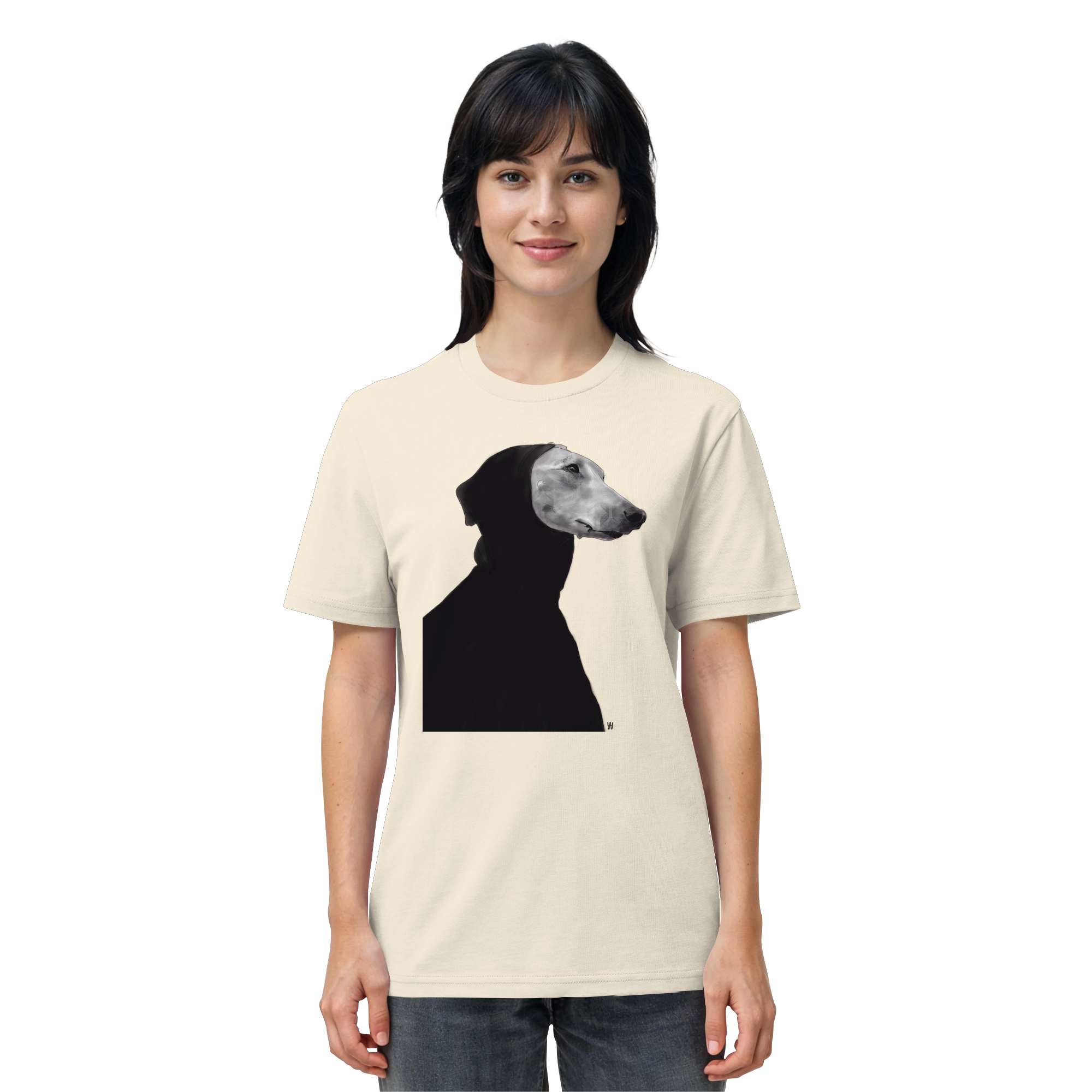 Whippet #12 ... Organic Unisex Shirt ... Charakterköpfe