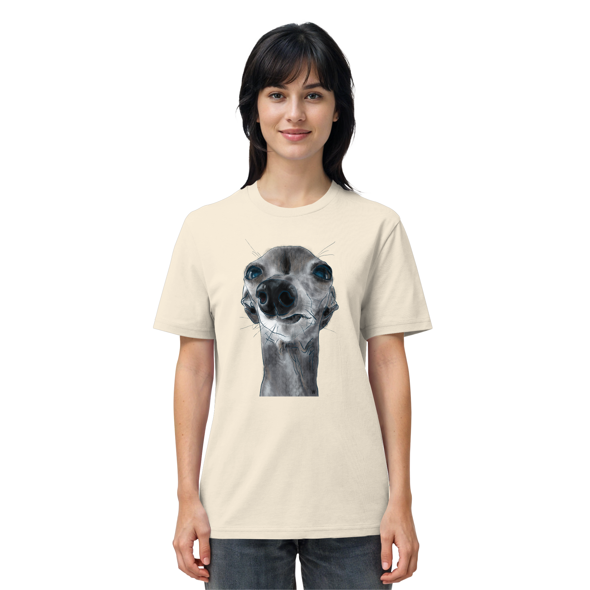 Italienisches Windspiel #6 ... Organic Unisex T-Shirt ... Charakterköpfe