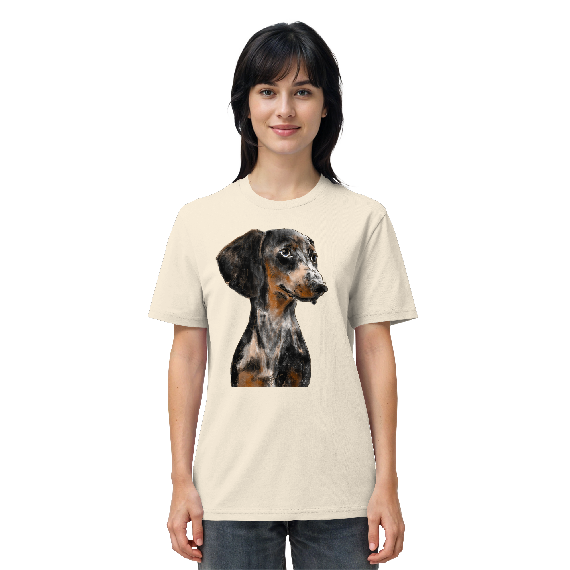 Dackel #2 ... Organic Unisex Shirt ... Charakterköpfe