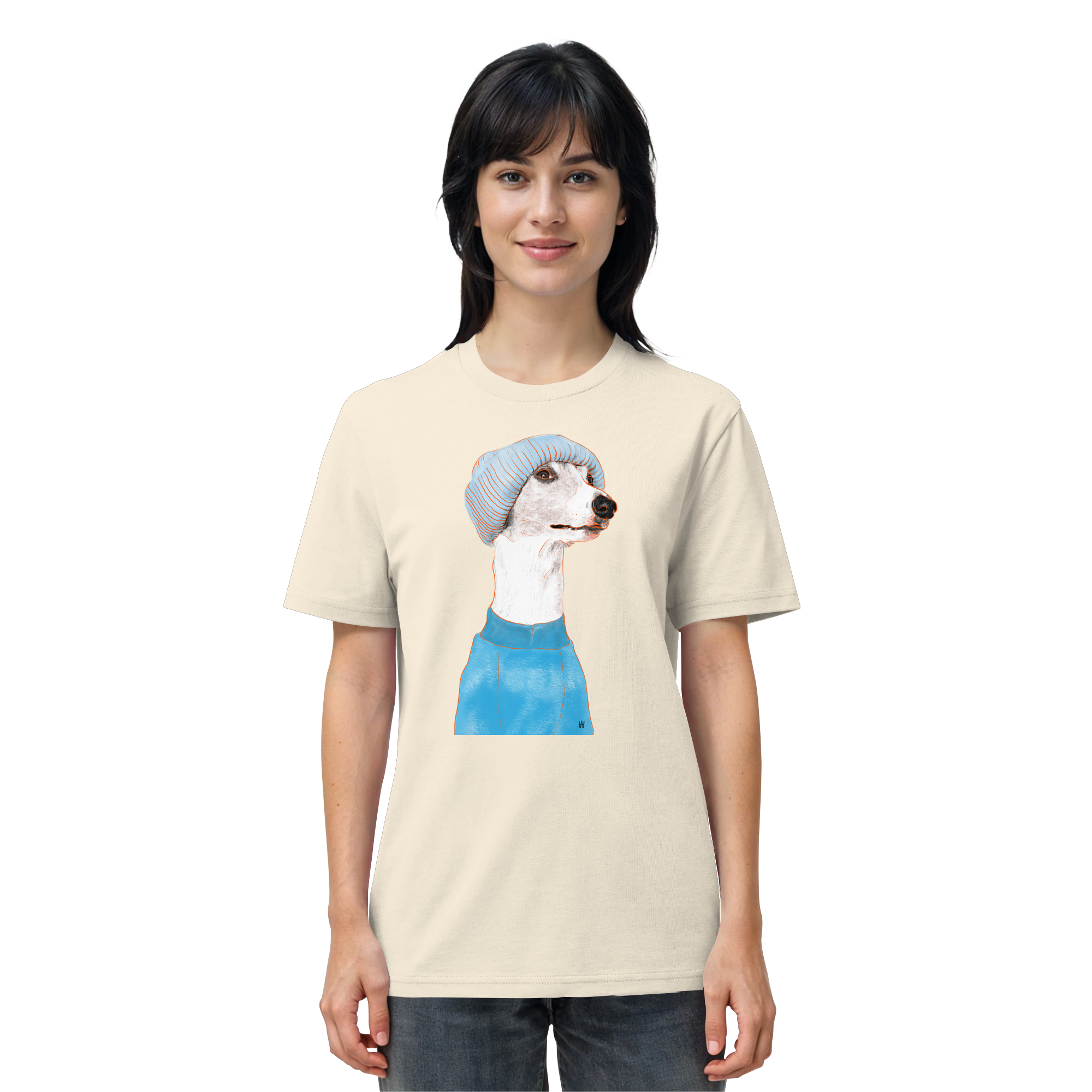 Whippet #3 ... Organic Unisex T-Shirt ... Charakterköpfe
