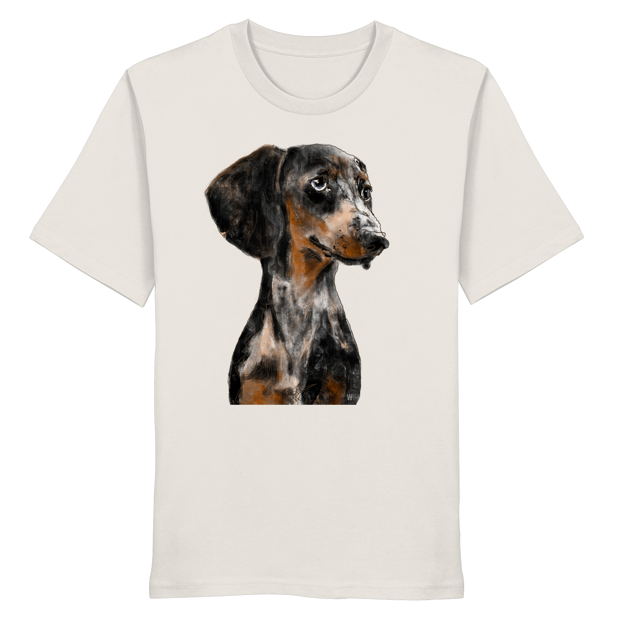 Dackel #2 ... Organic Unisex Shirt ... Charakterköpfe