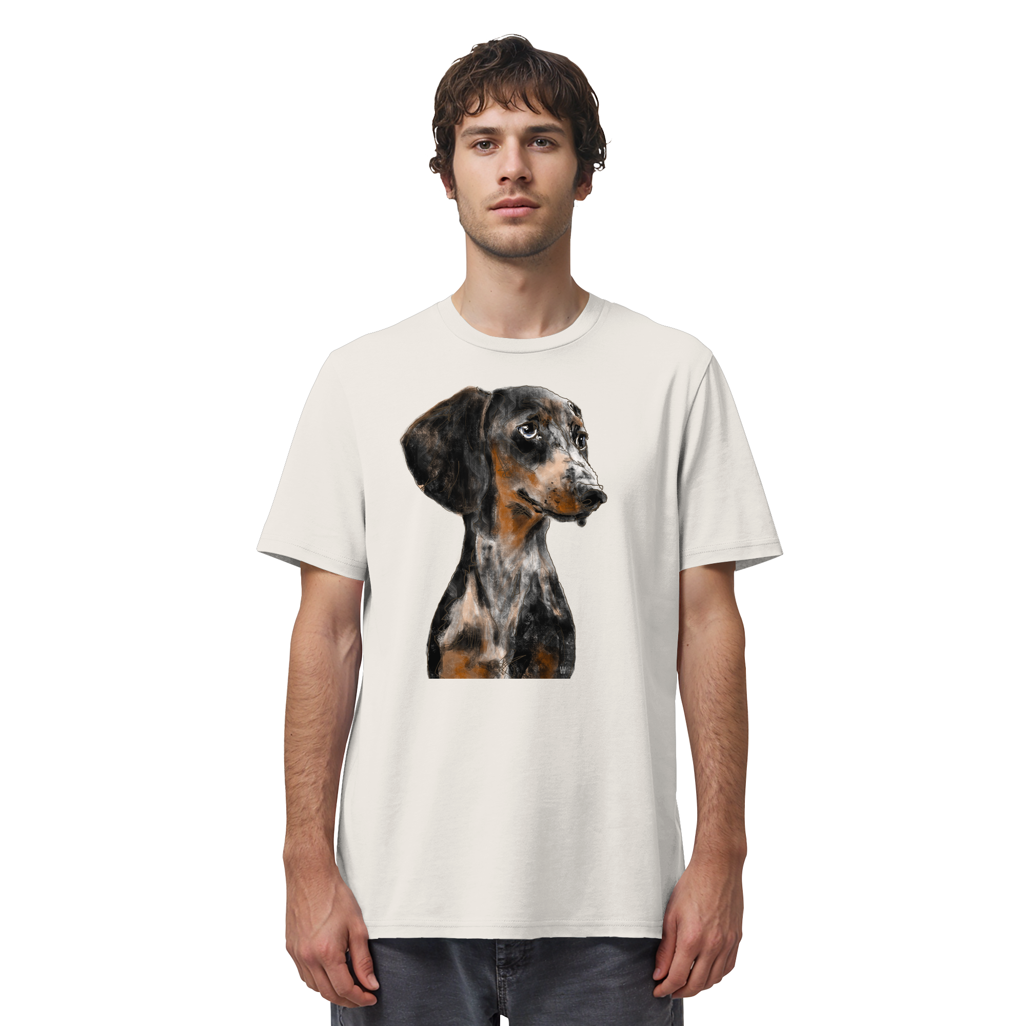 Dackel #2 ... Organic Unisex Shirt ... Charakterköpfe