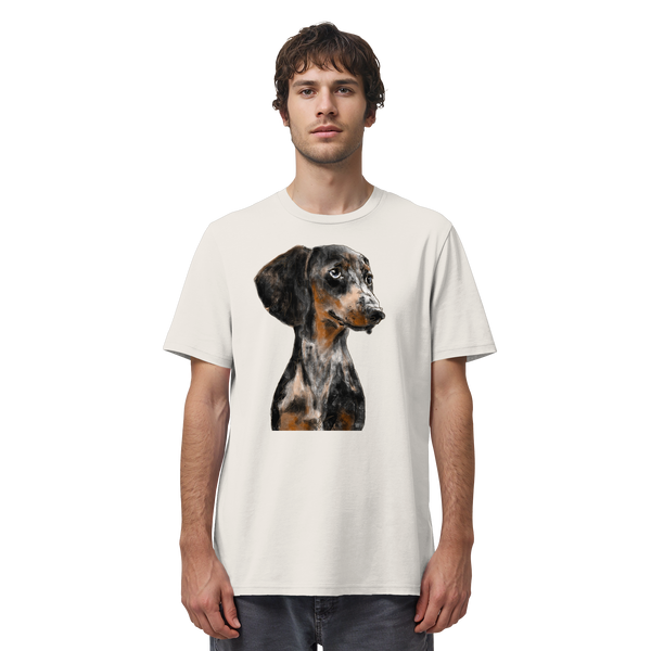Dackel #2 ... Organic Unisex Shirt ... Charakterköpfe