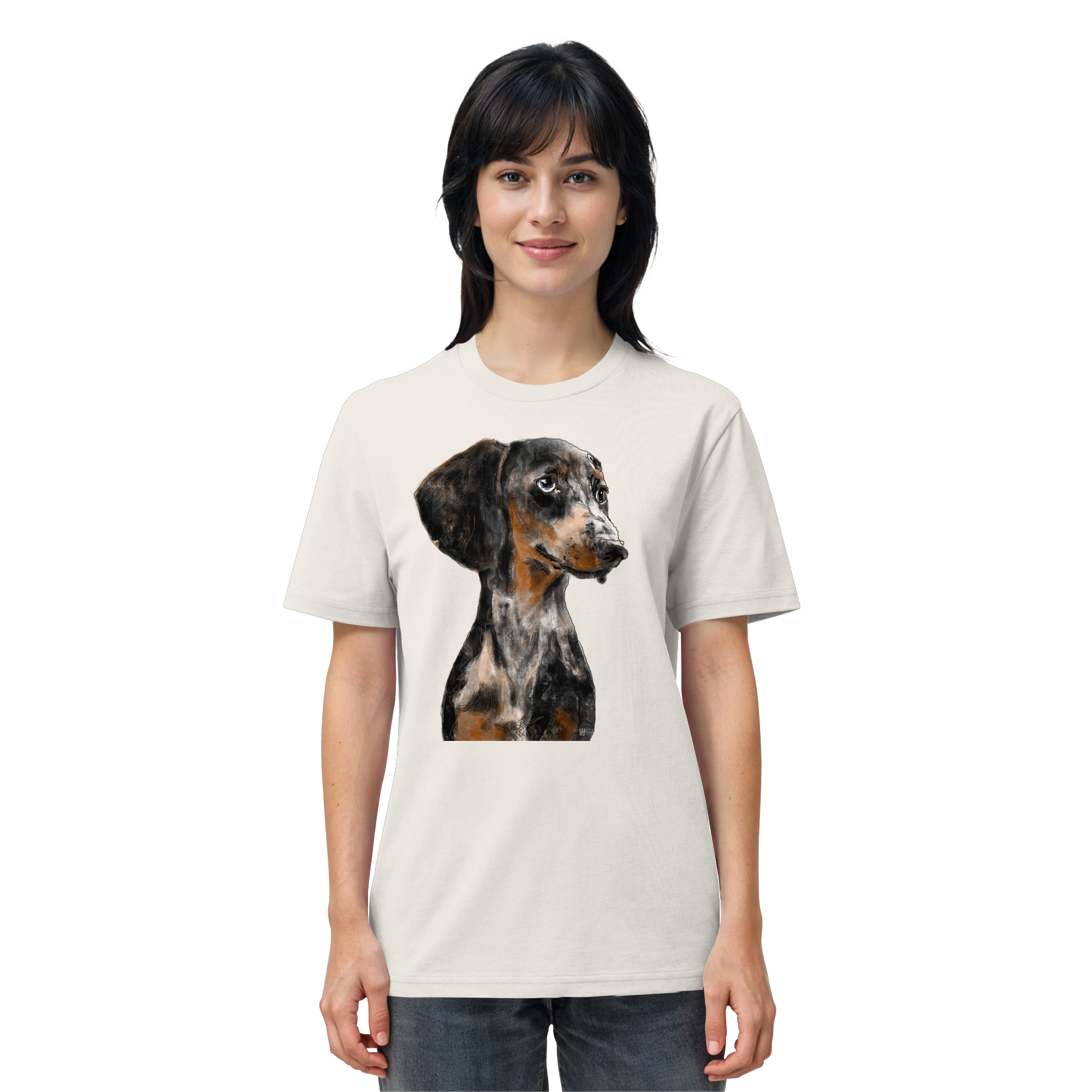 Dackel #2 ... Organic Unisex Shirt ... Charakterköpfe
