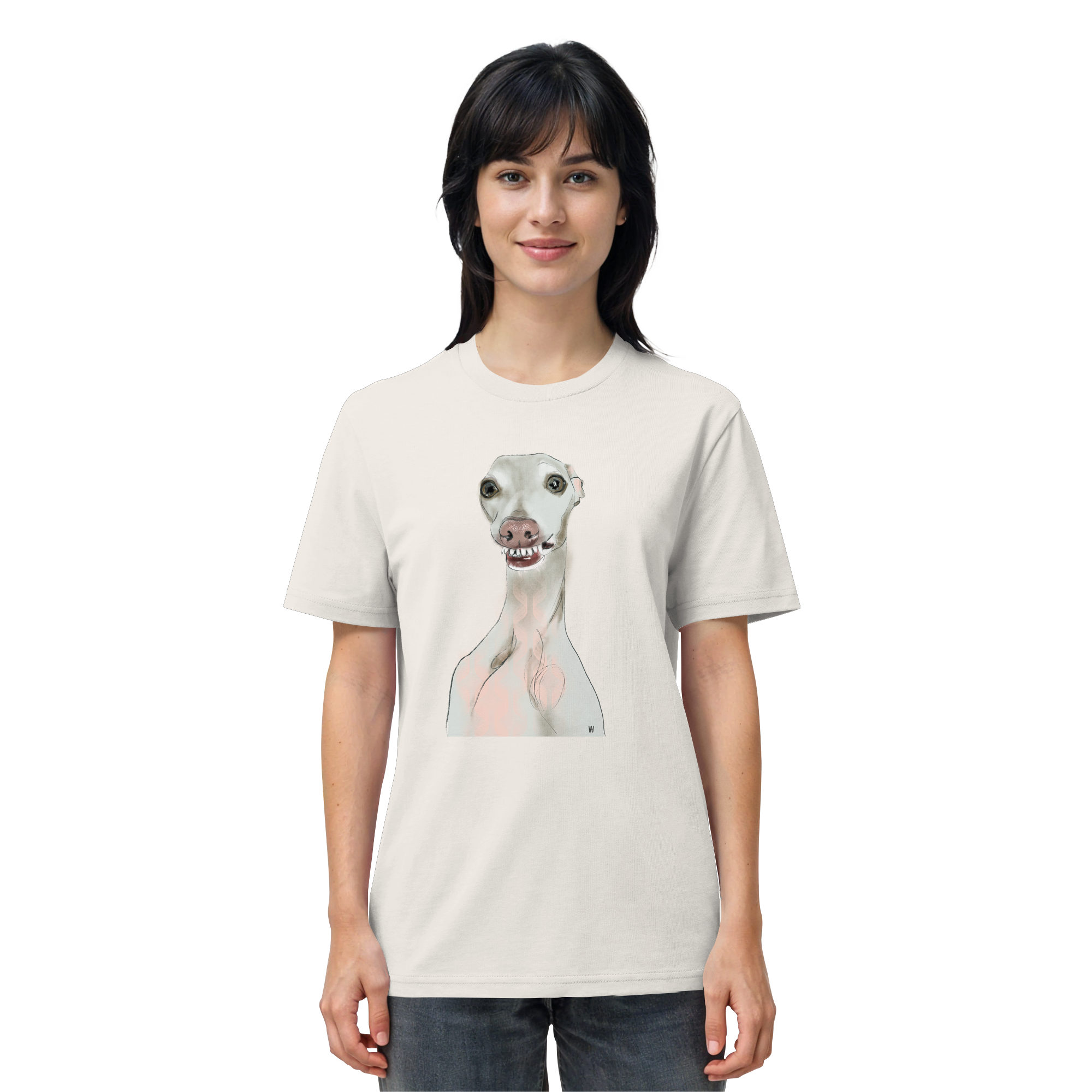 Italienisches Windspiel #12 ... Organic Unisex T-Shirt ... Charakterköpfe