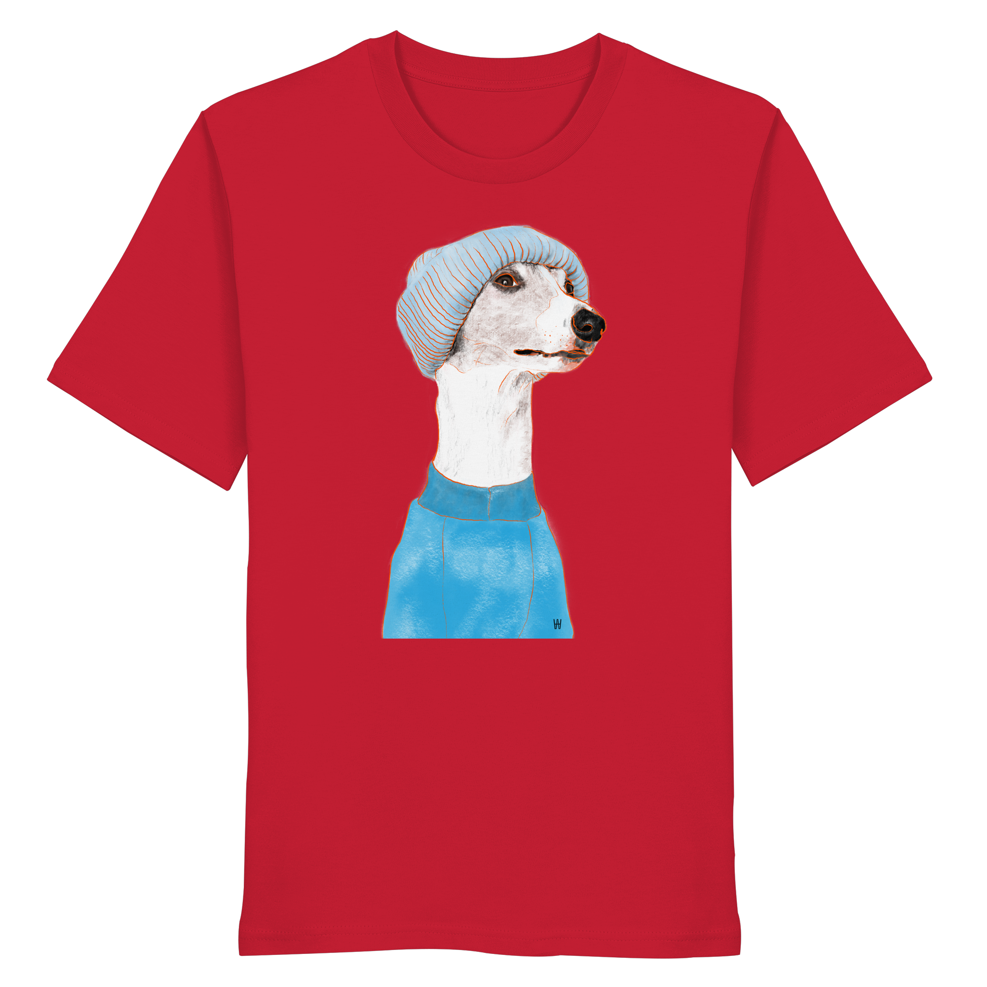 Whippet #3 ... Organic Unisex T-Shirt ... Charakterköpfe