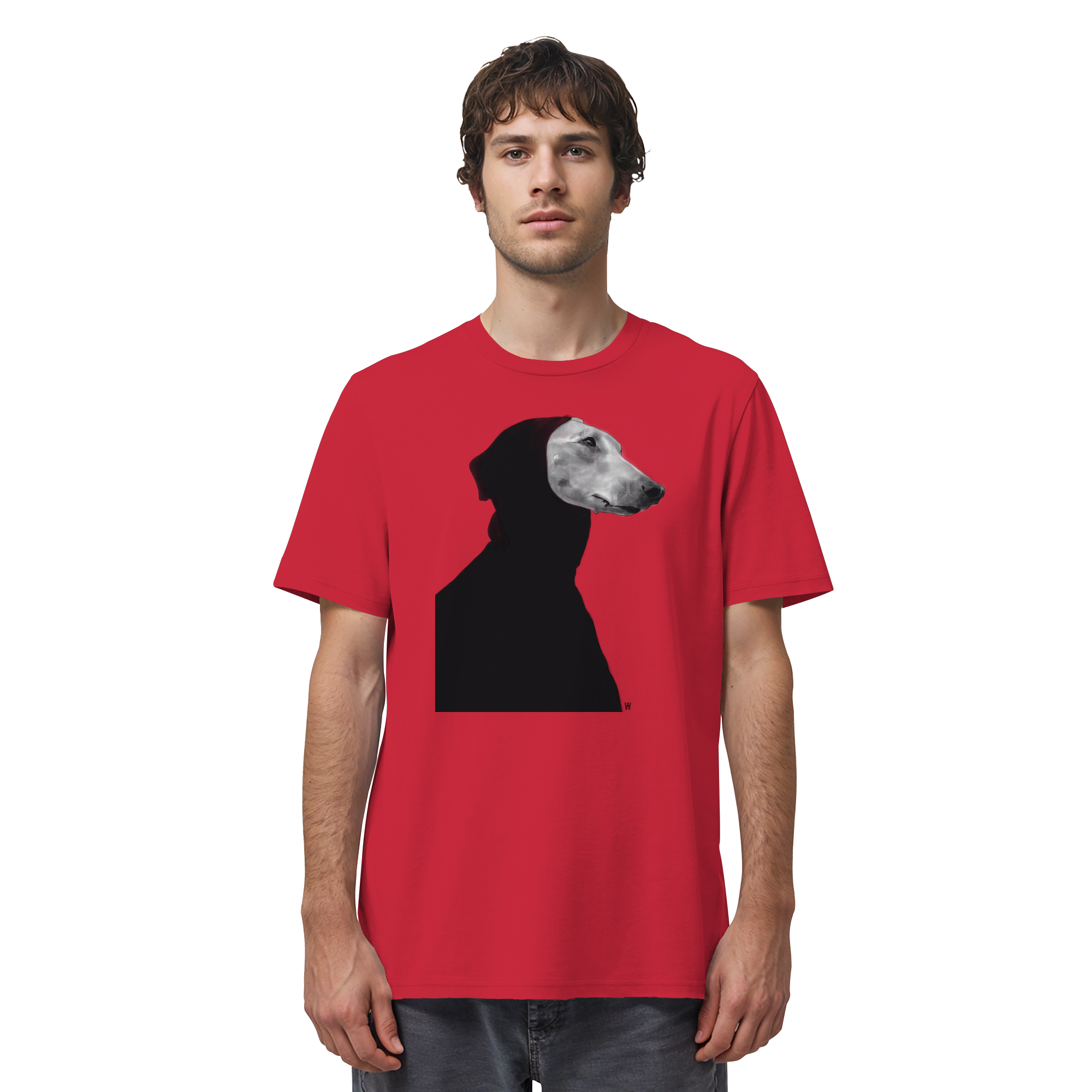 Whippet #12 ... Organic Unisex Shirt ... Charakterköpfe