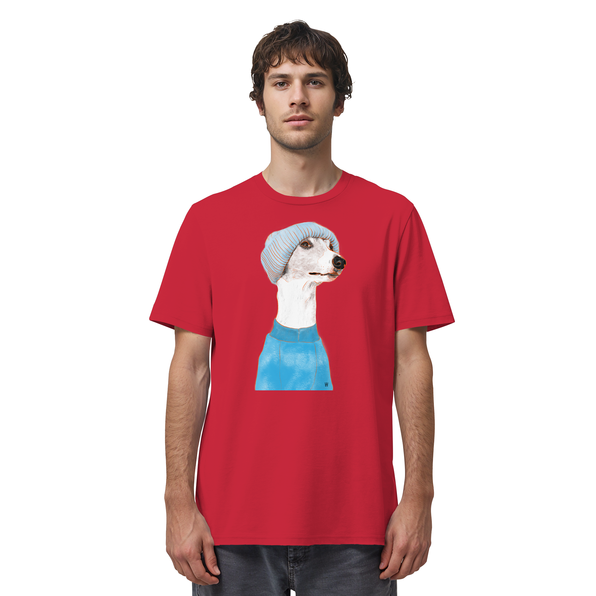 Whippet #3 ... Organic Unisex T-Shirt ... Charakterköpfe