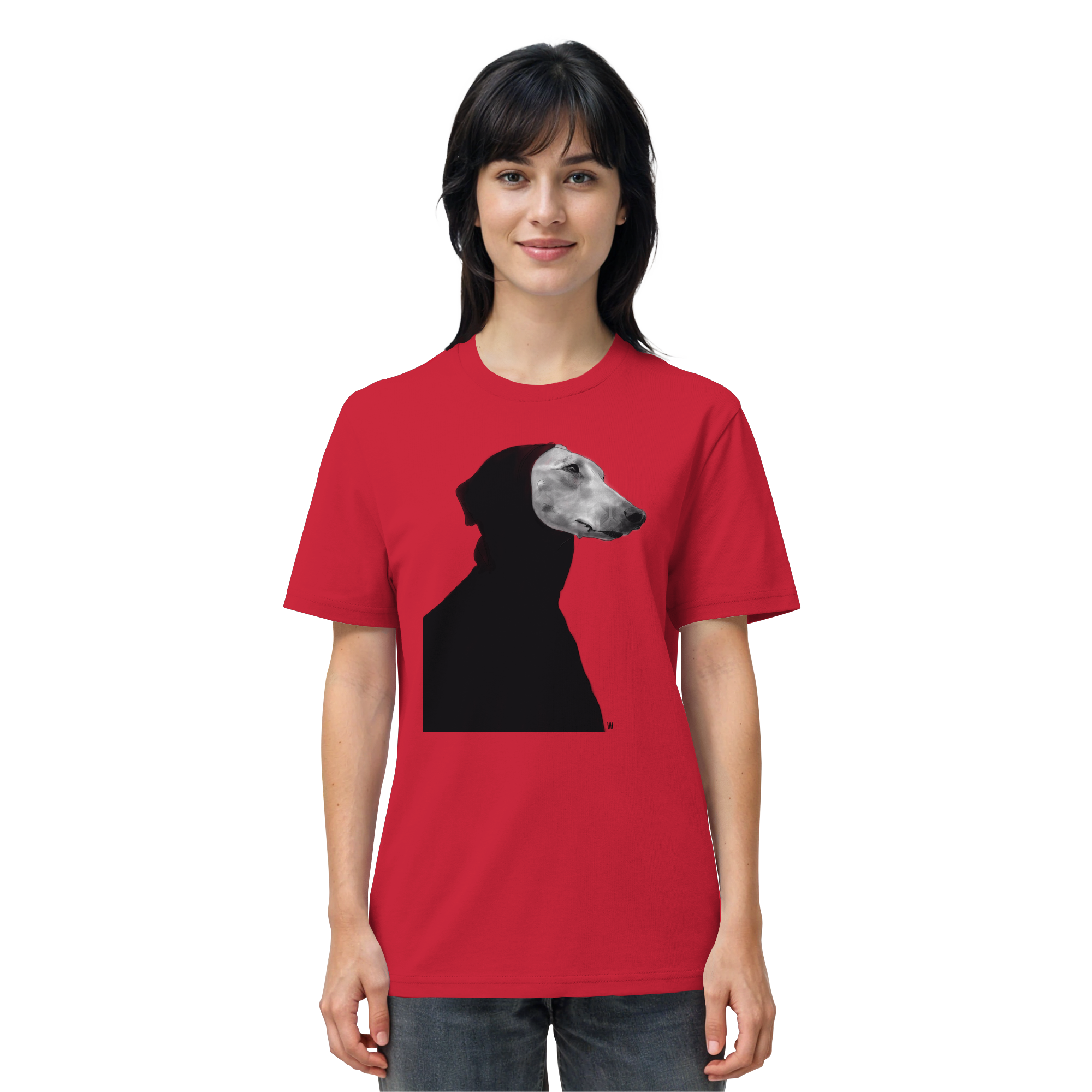 Whippet #12 ... Organic Unisex Shirt ... Charakterköpfe