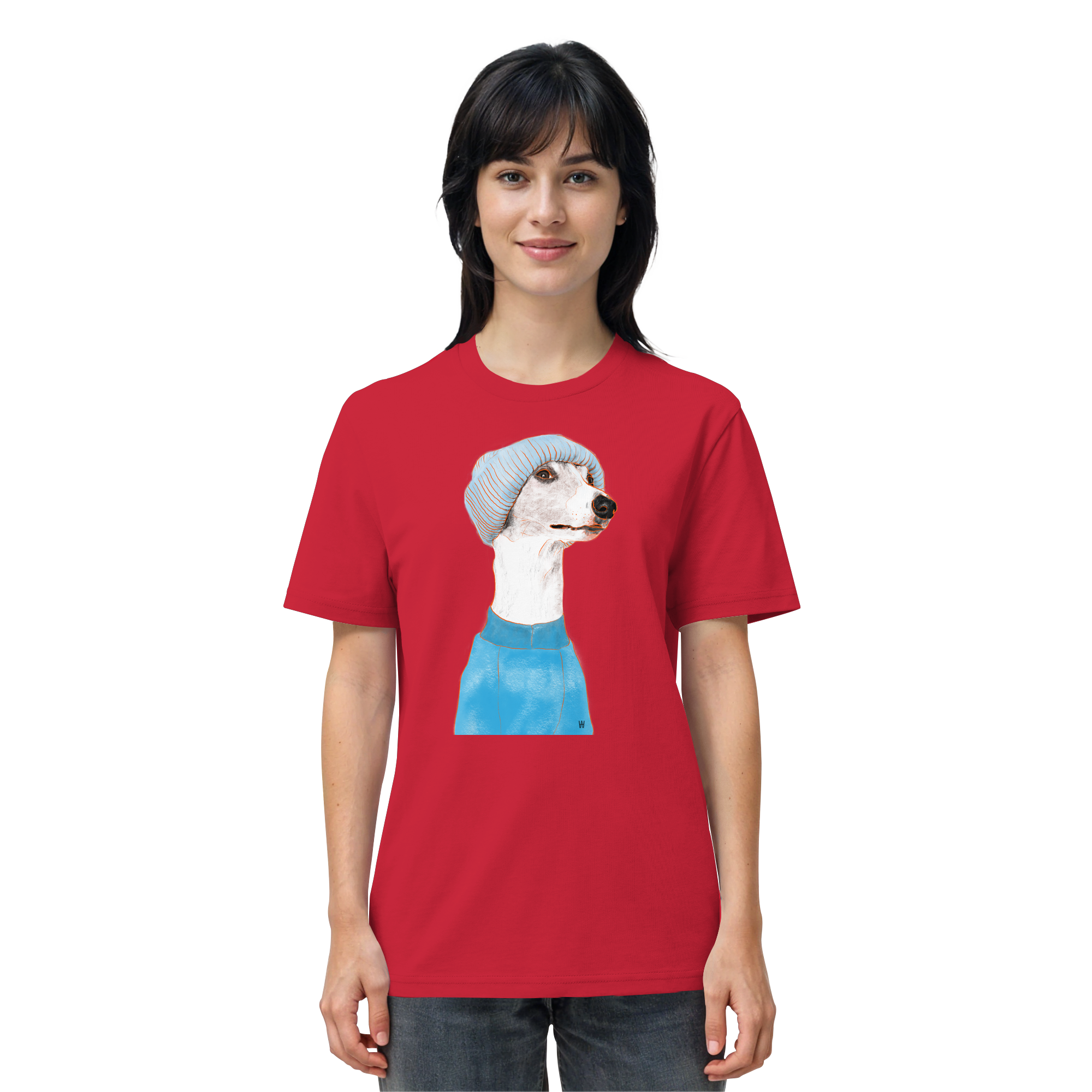 Whippet #3 ... Organic Unisex T-Shirt ... Charakterköpfe