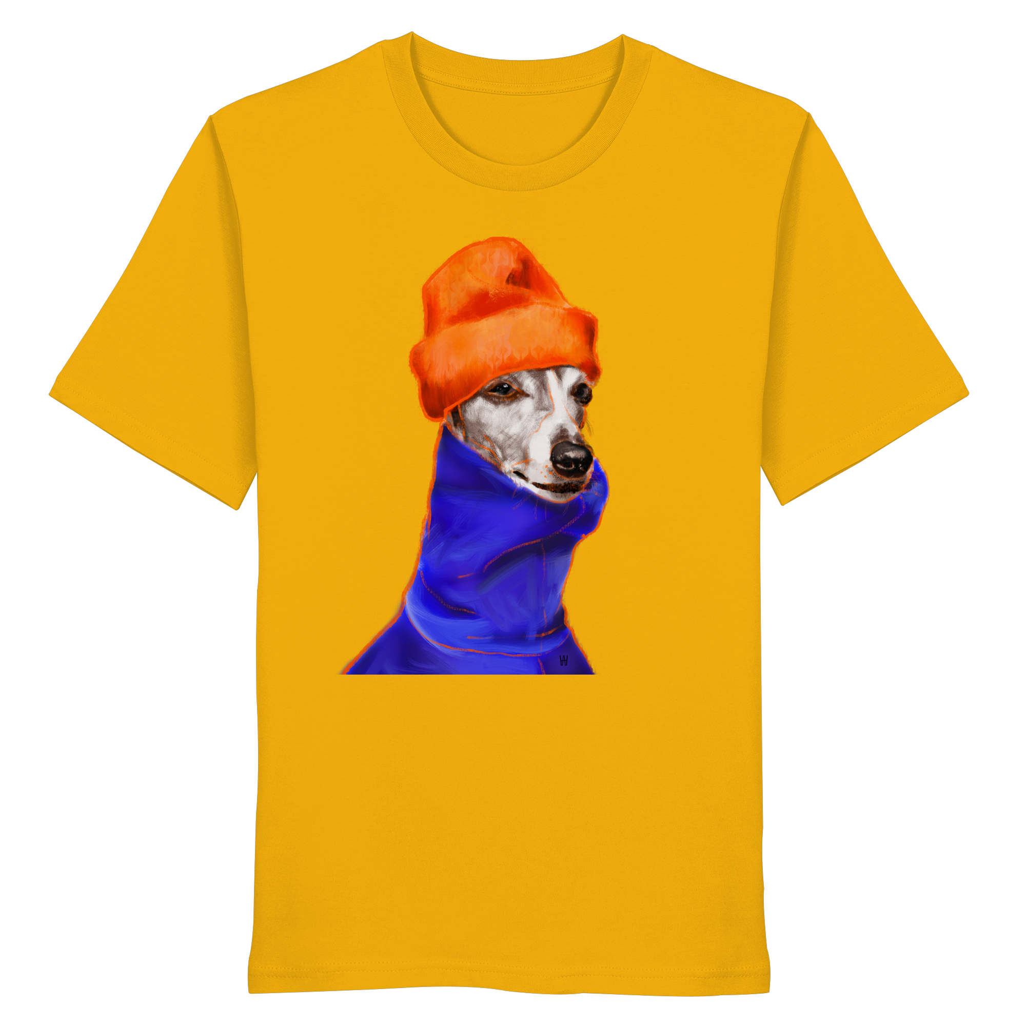 Whippet #2 ... Organic Unisex T-Shirt ... Charakterköpfe