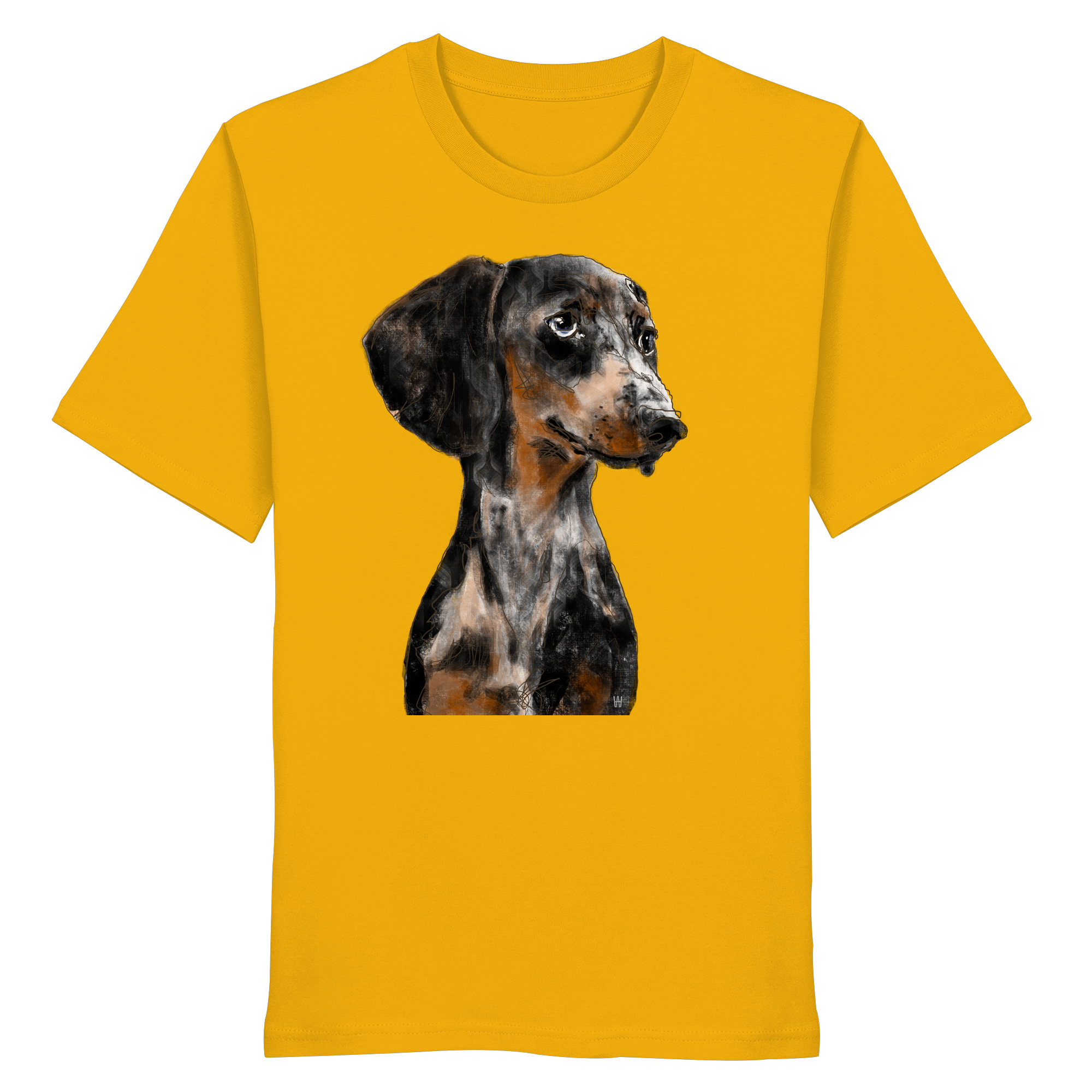 Dackel #2 ... Organic Unisex Shirt ... Charakterköpfe