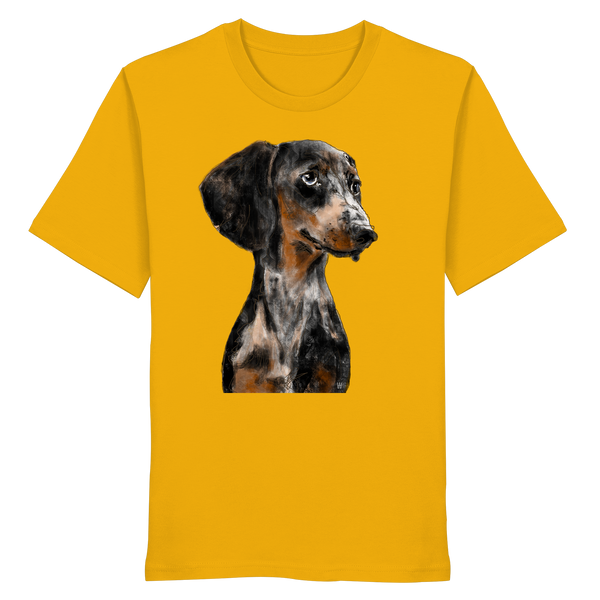 Dackel #2 ... Organic Unisex Shirt ... Charakterköpfe
