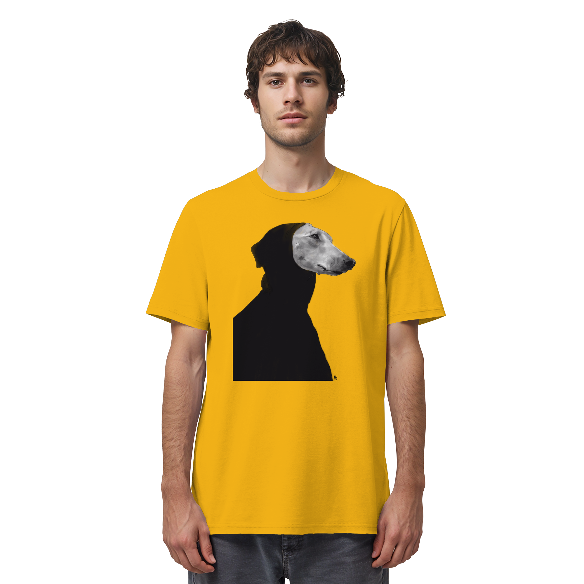 Whippet #12 ... Organic Unisex Shirt ... Charakterköpfe