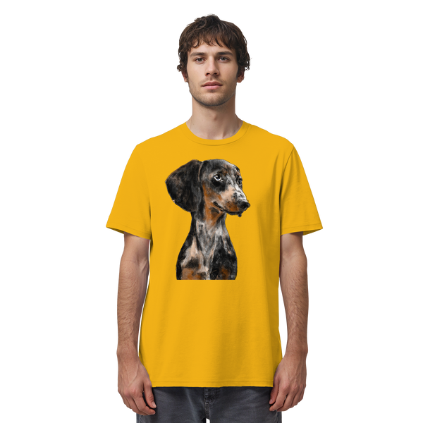 Dackel #2 ... Organic Unisex Shirt ... Charakterköpfe