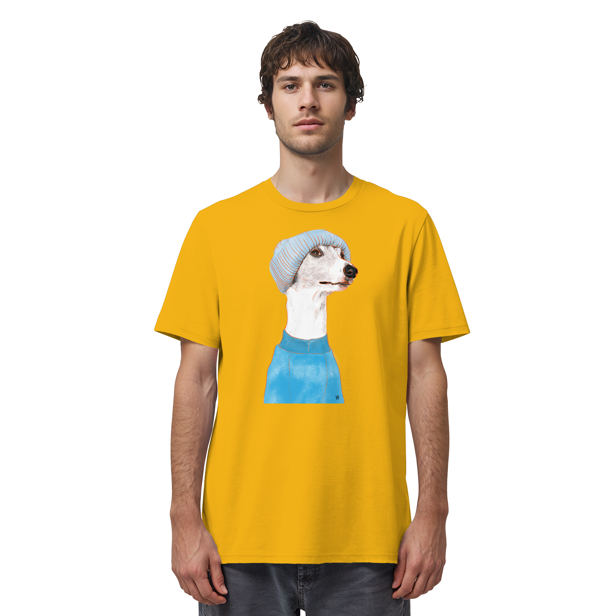Whippet #3 ... Organic Unisex Shirt ... Charakterköpfe
