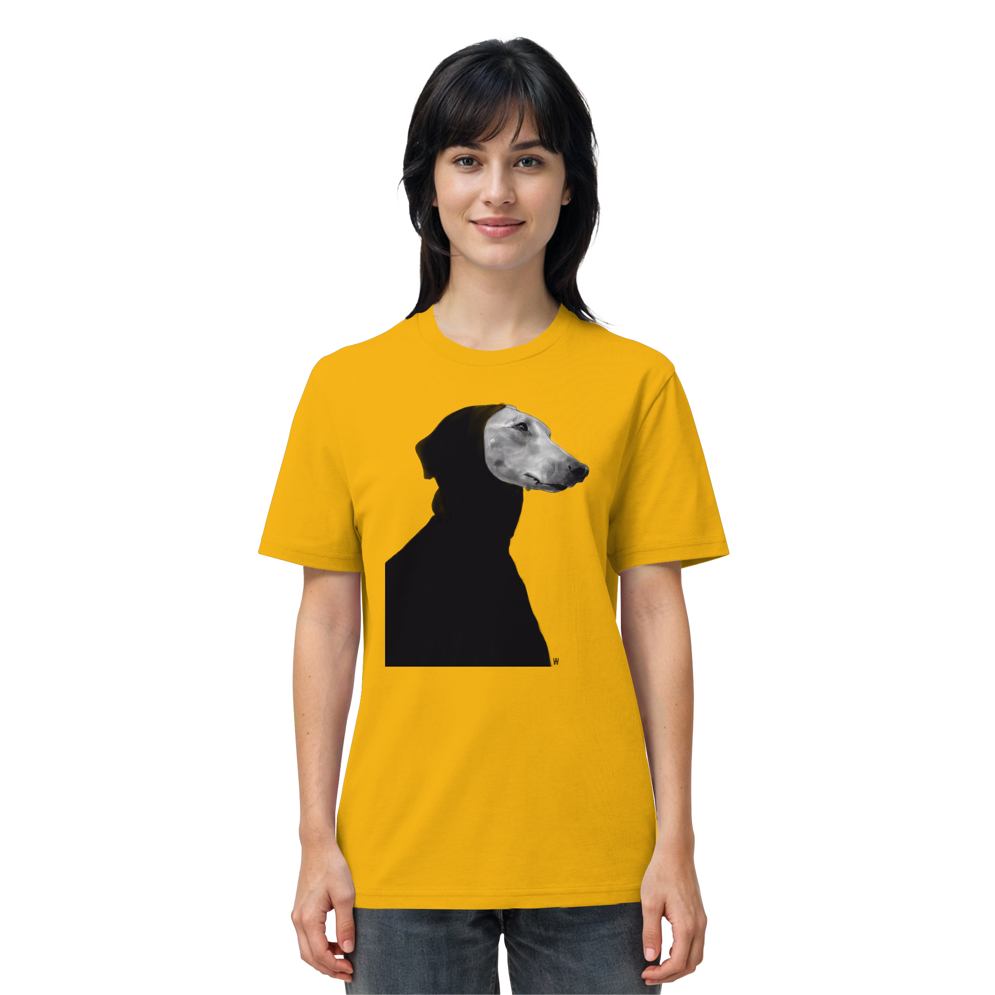 Whippet #12 ... Organic Unisex Shirt ... Charakterköpfe