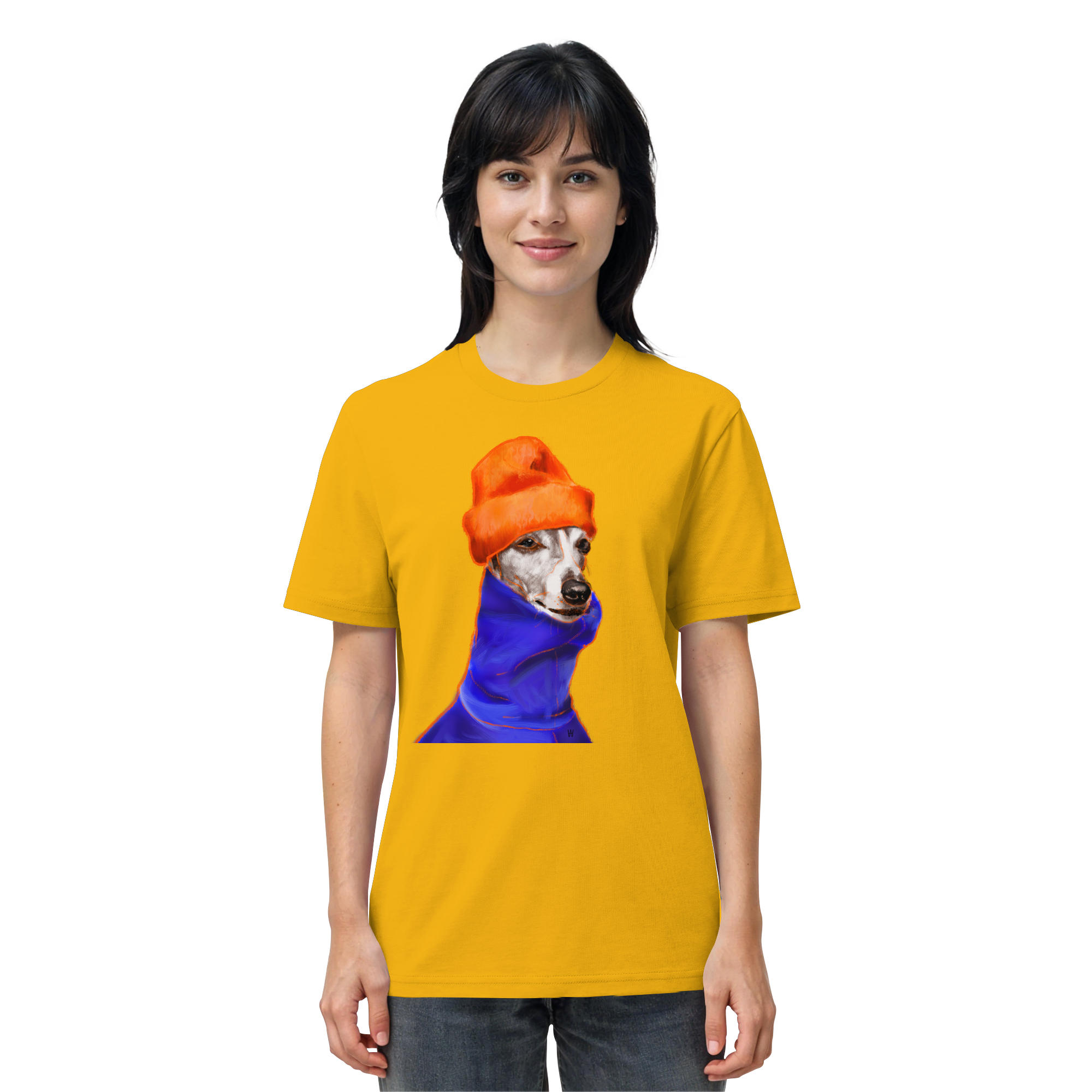 Whippet #2 ... Organic Unisex T-Shirt ... Charakterköpfe