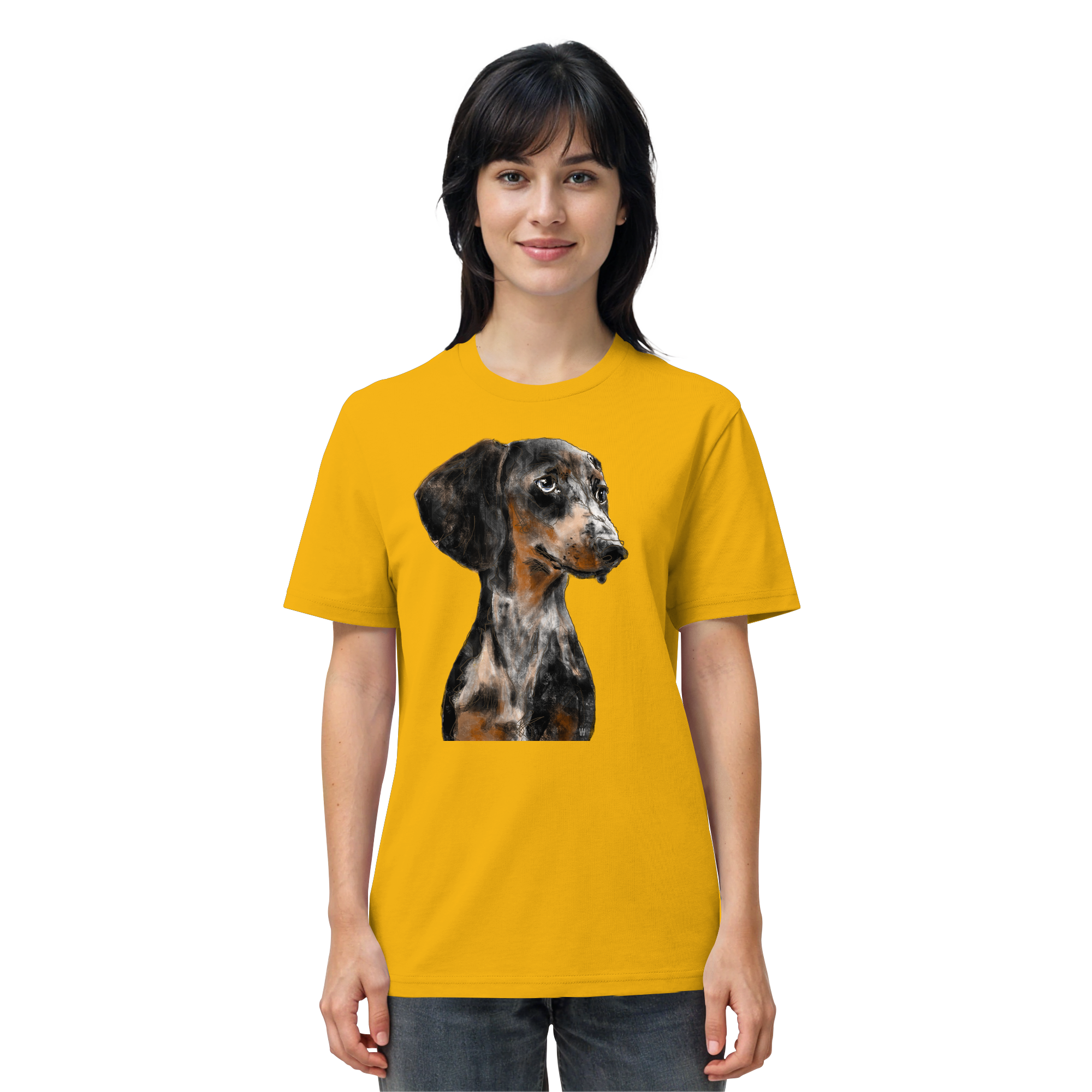 Dackel #2 ... Organic Unisex Shirt ... Charakterköpfe
