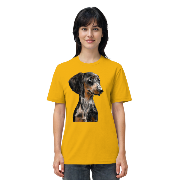 Dackel #2 ... Organic Unisex Shirt ... Charakterköpfe