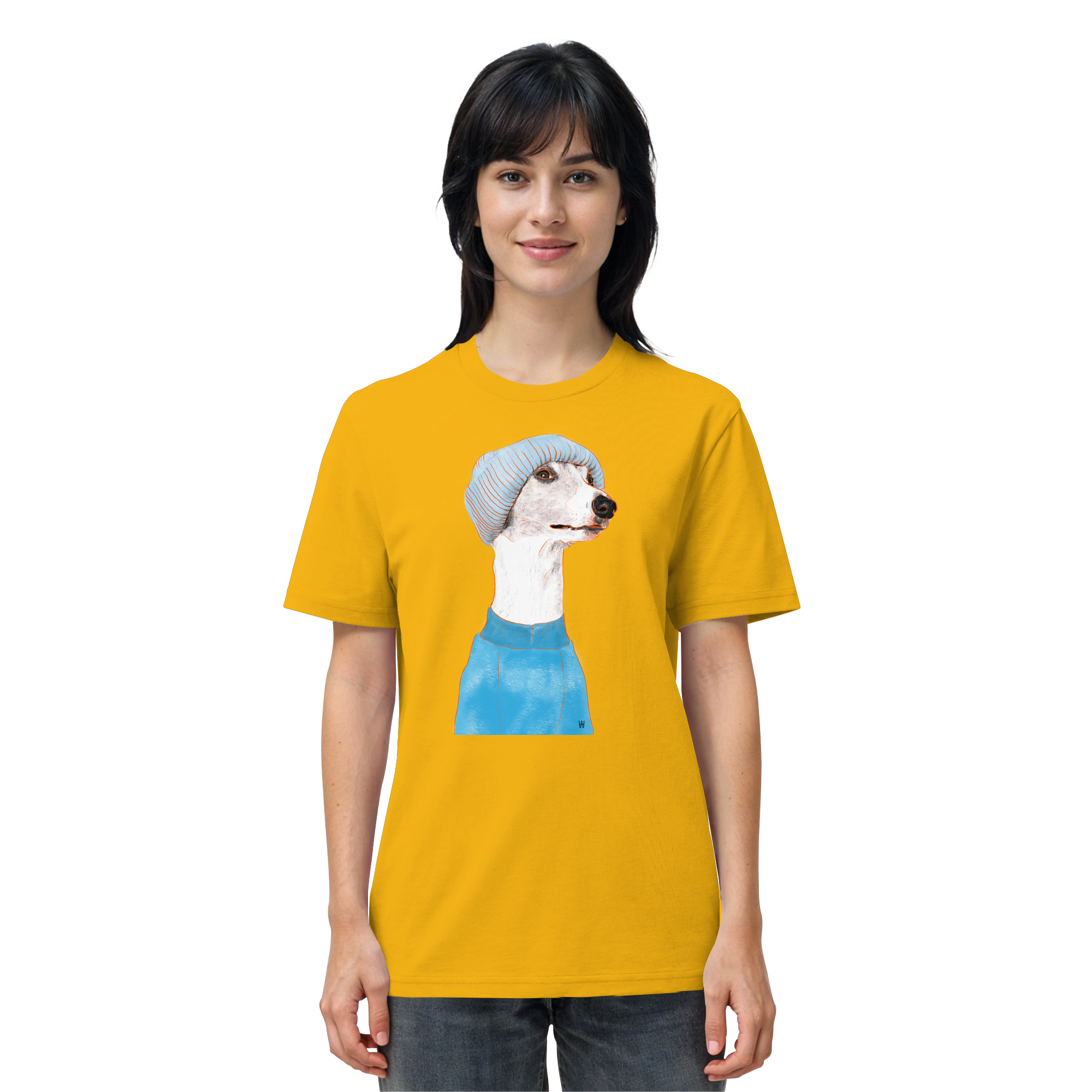 Whippet #3 ... Organic Unisex Shirt ... Charakterköpfe