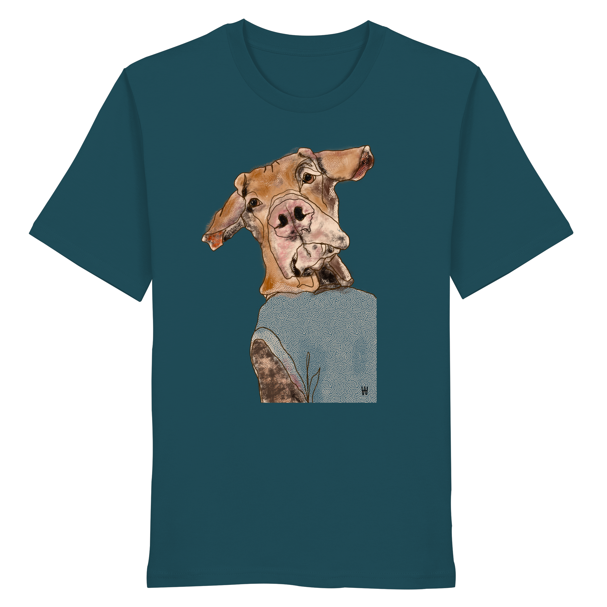 Magyar Vizsla #1 ... Organic Unisex Shirt ... Charakterköpfe