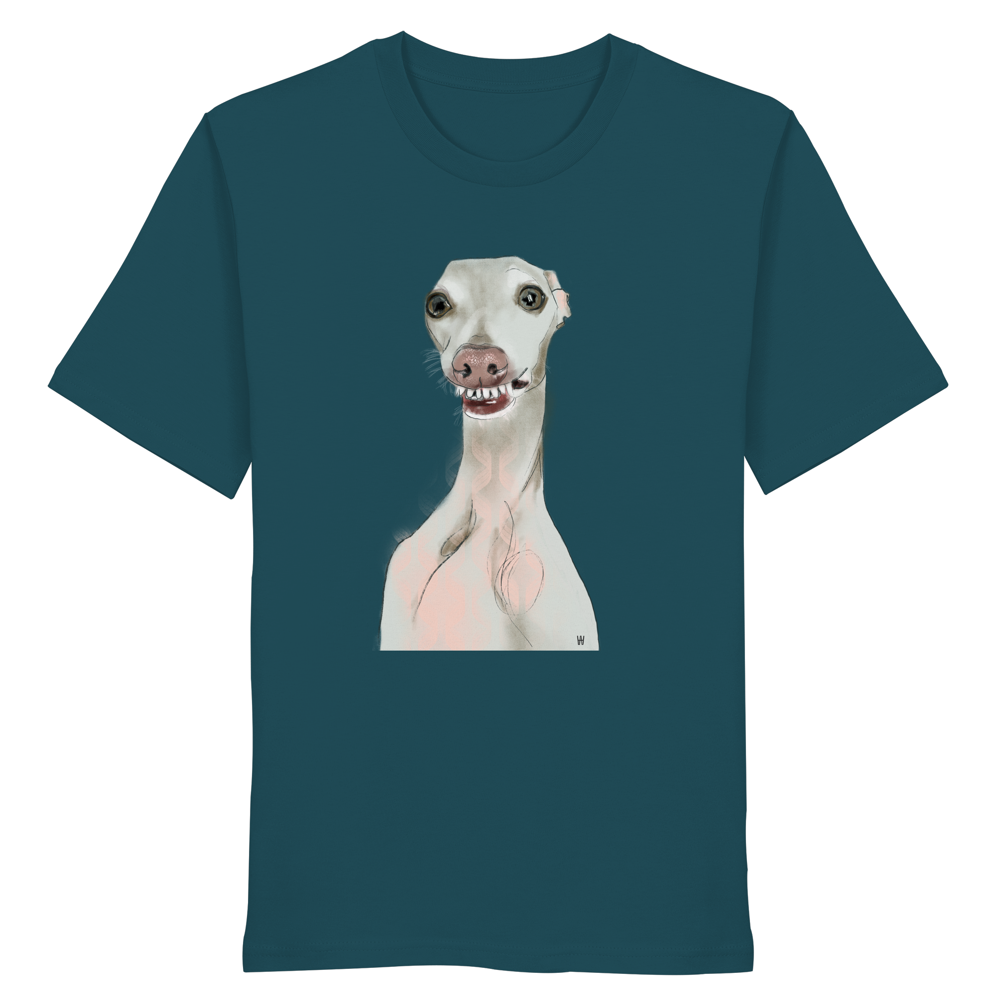 Italienisches Windspiel #12 ... Organic Unisex T-Shirt ... Charakterköpfe