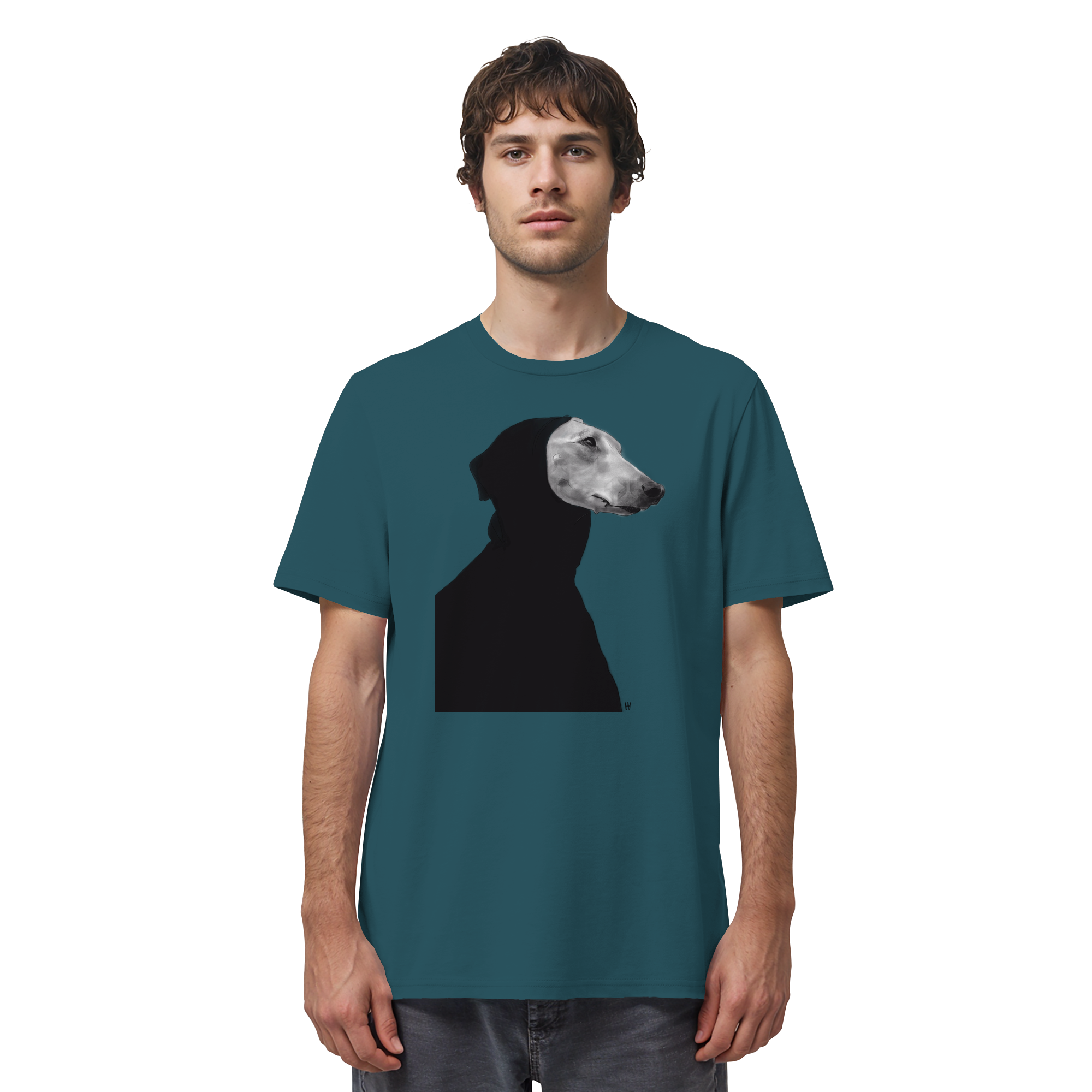 Whippet #12 ... Organic Unisex Shirt ... Charakterköpfe
