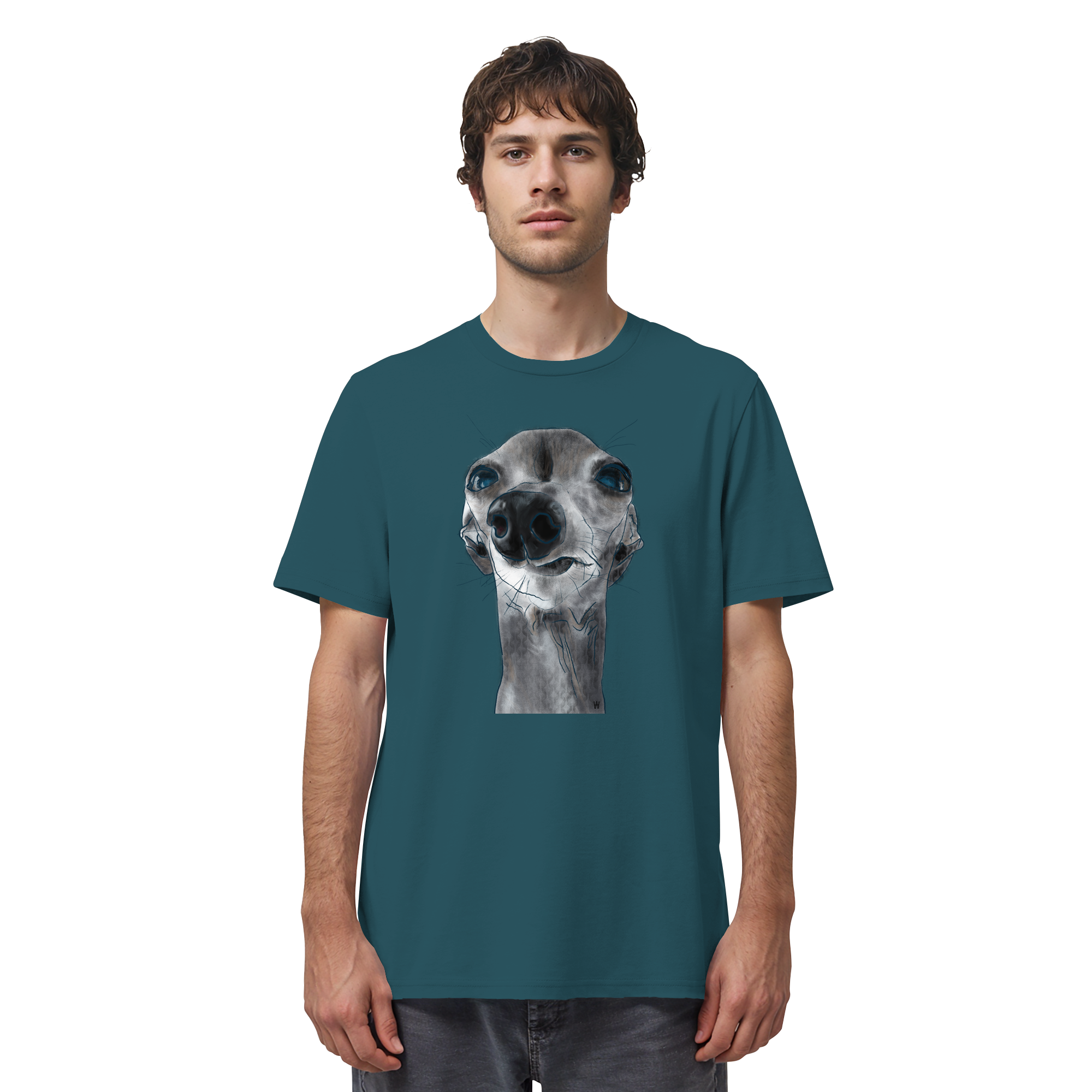 Italienisches Windspiel #6 ... Organic Unisex T-Shirt ... Charakterköpfe