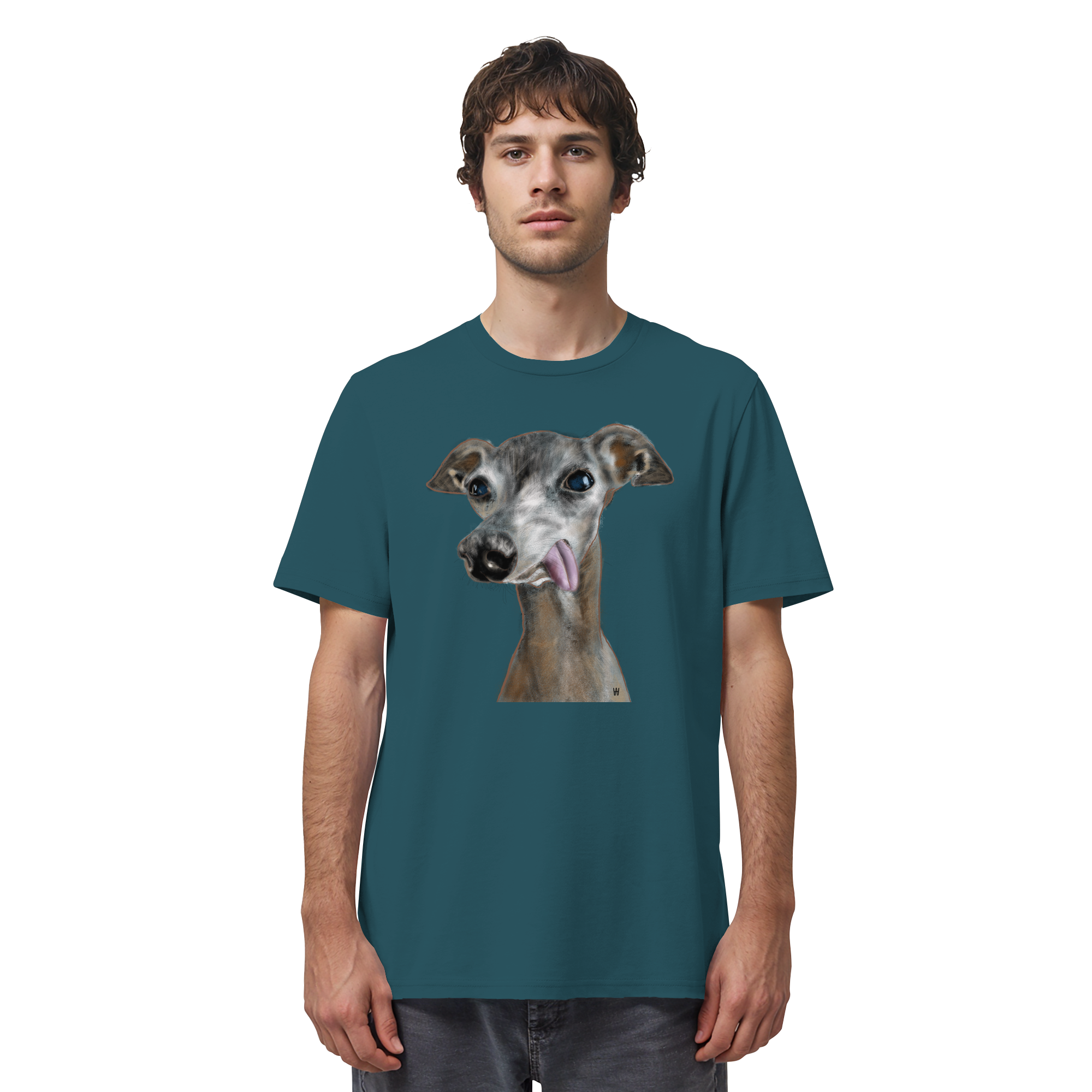 Italienisches Windspiel #8 ... Organic Unisex T-Shirt ... Lieblingsmomente