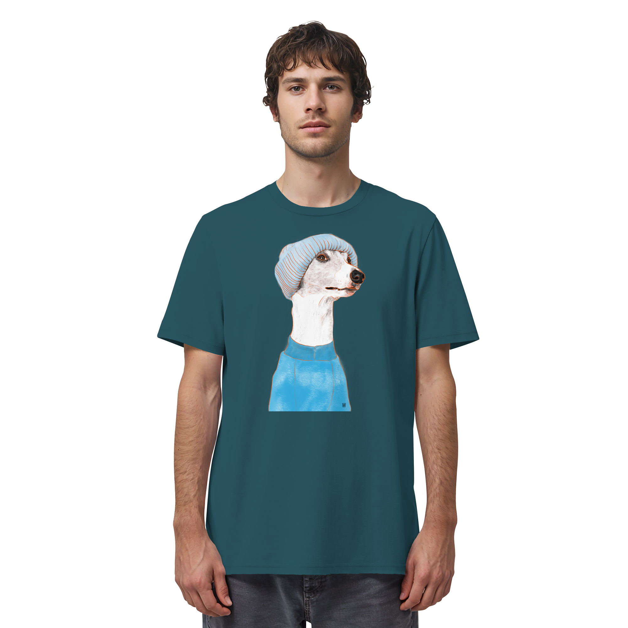 Whippet #3 ... Organic Unisex T-Shirt ... Charakterköpfe