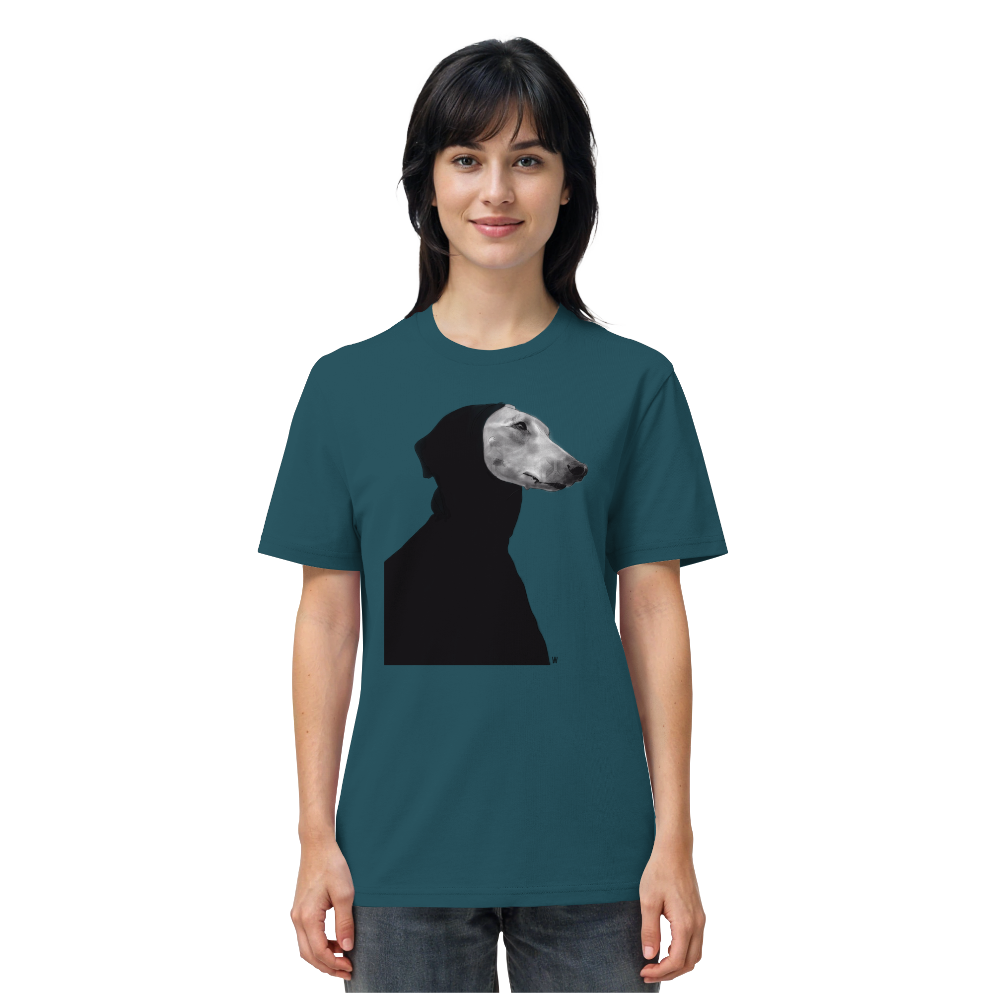 Whippet #12 ... Organic Unisex Shirt ... Charakterköpfe