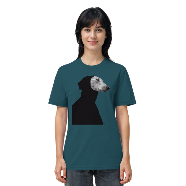 Whippet #12 ... Organic Unisex Shirt ... Charakterköpfe