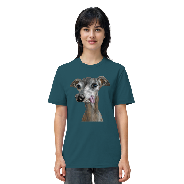 Italienisches Windspiel #8 ... Organic Unisex T-Shirt ... Lieblingsmomente