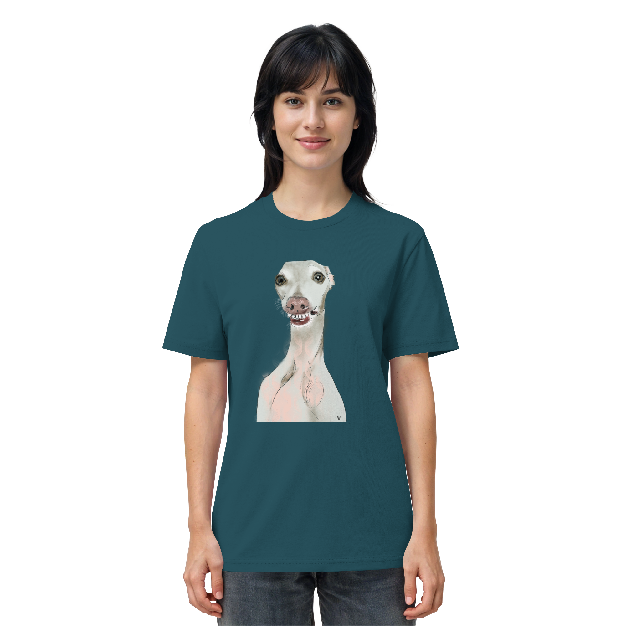 Italienisches Windspiel #12 ... Organic Unisex T-Shirt ... Charakterköpfe