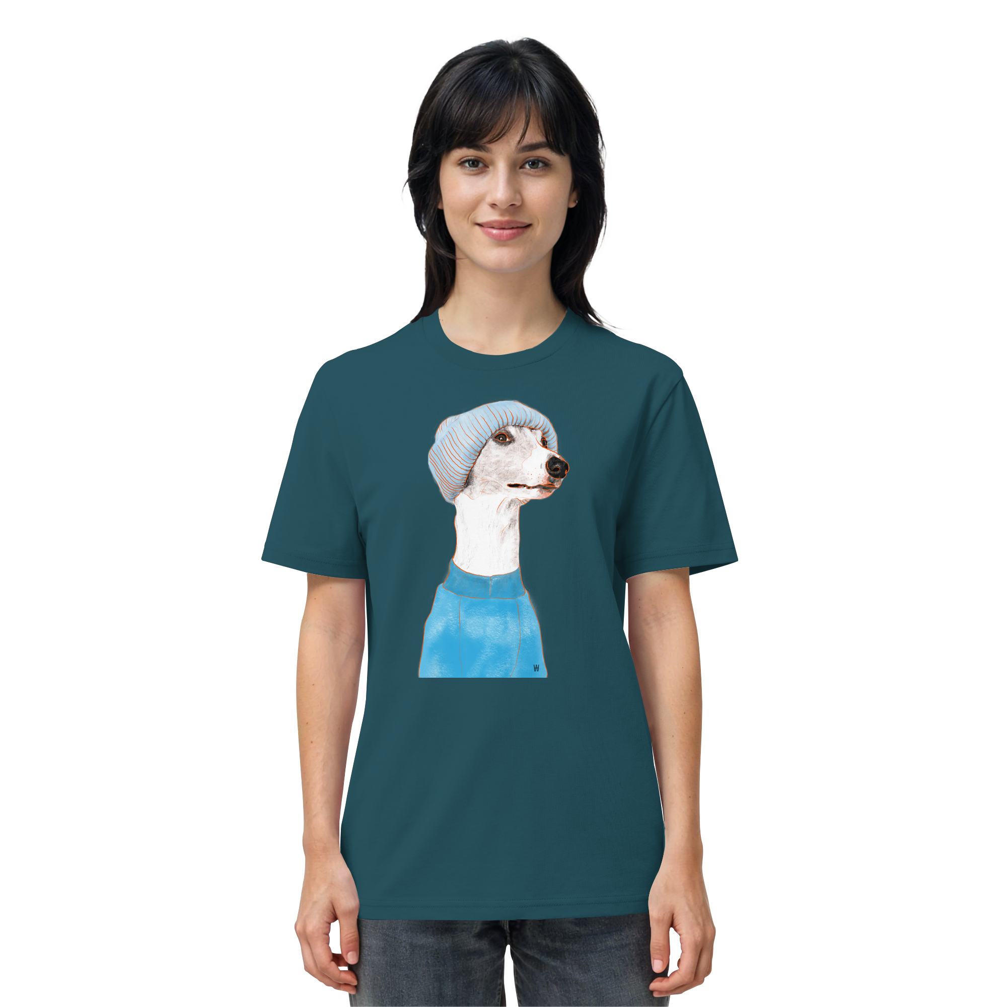 Whippet #3 ... Organic Unisex T-Shirt ... Charakterköpfe